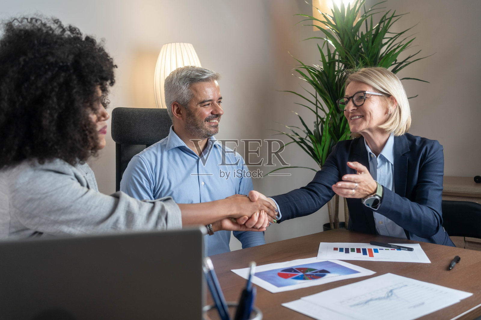 新协议的握手照片摄影图片