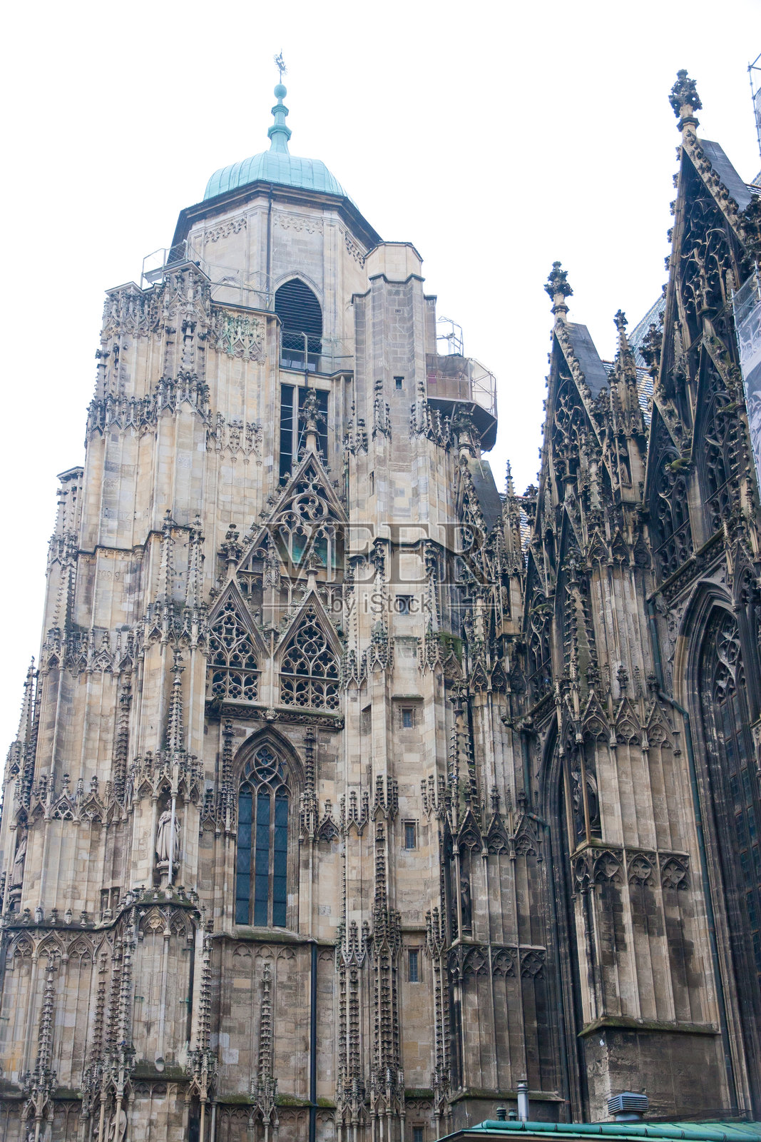 维也纳揭幕：标志性建筑和城市景观。维也纳圣斯特凡大教堂照片摄影图片