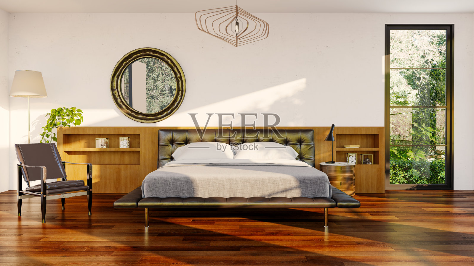 大型奢华现代明亮室内客厅模型插图3D渲染图像照片摄影图片