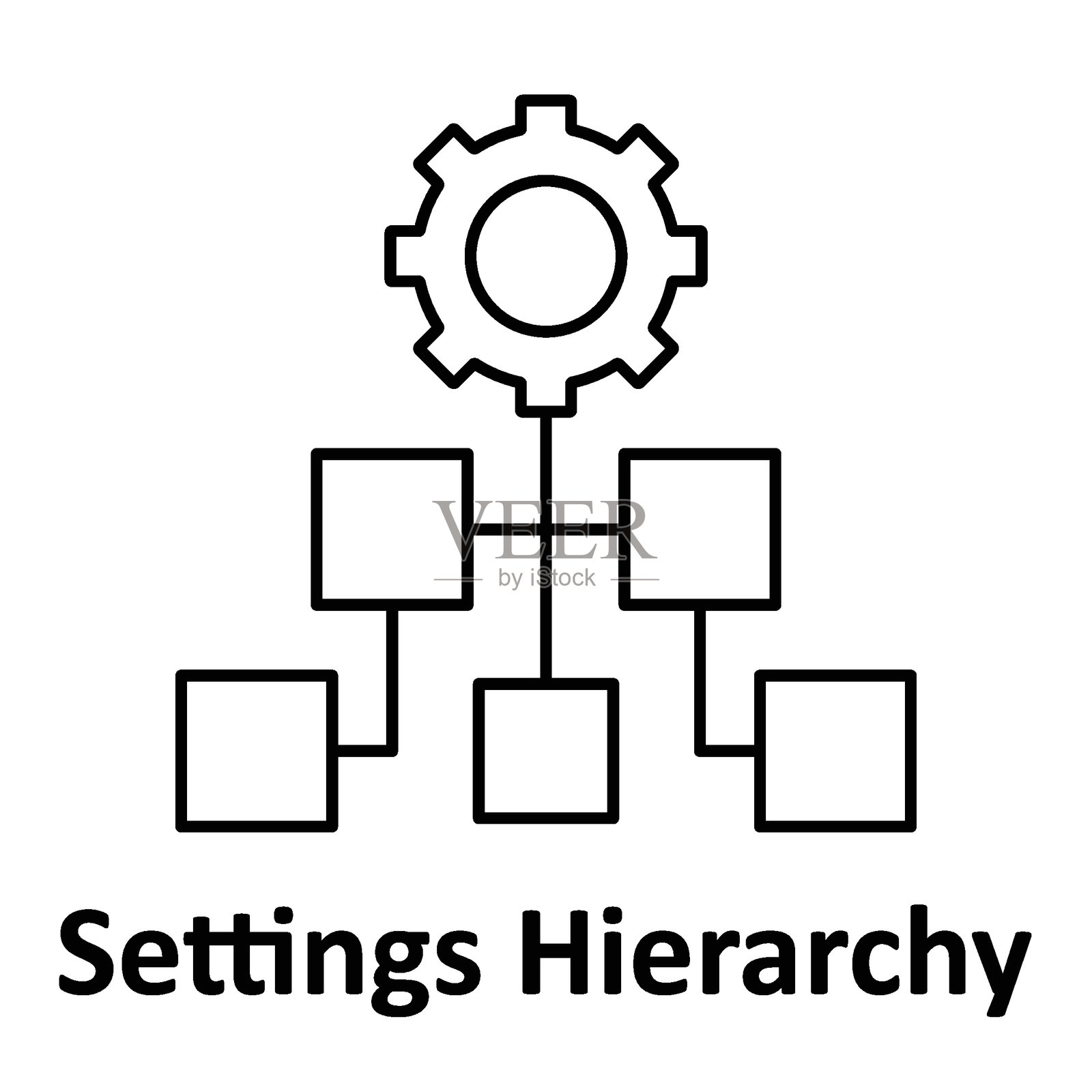 设置层级矢量图标，便于修改或编辑插画图片素材