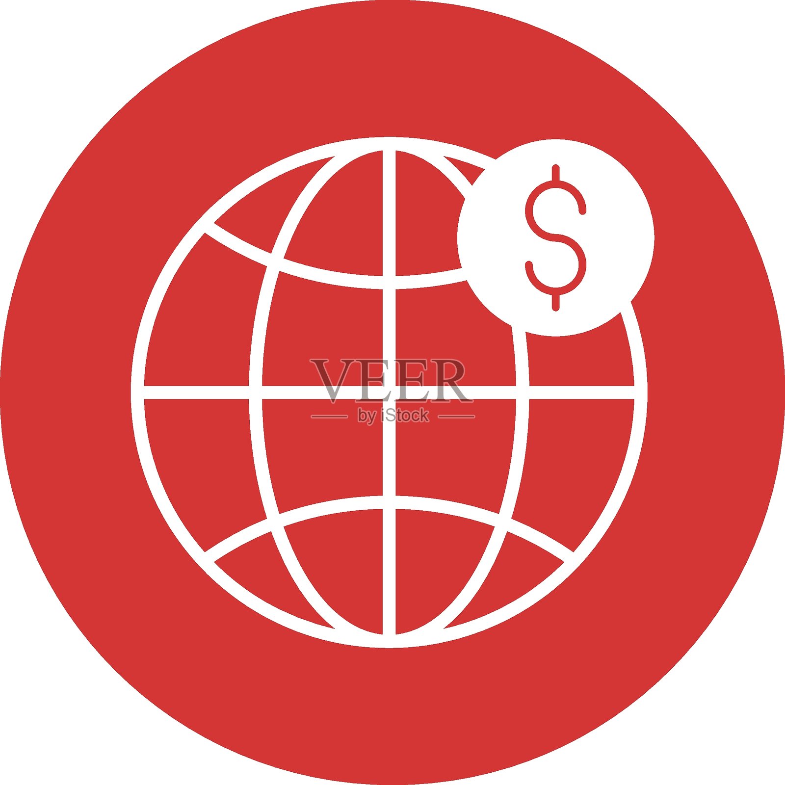 全球金融矢量图标，易于修改或编辑插画图片素材