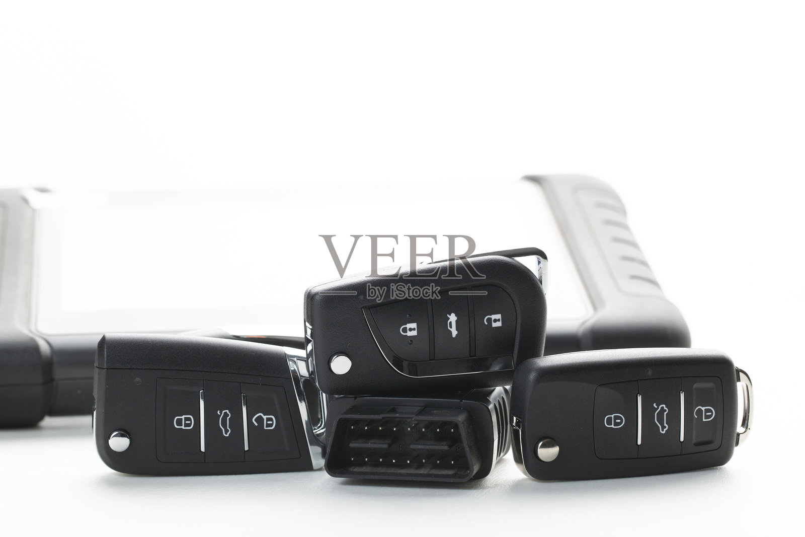 汽车钥匙的生产照片摄影图片