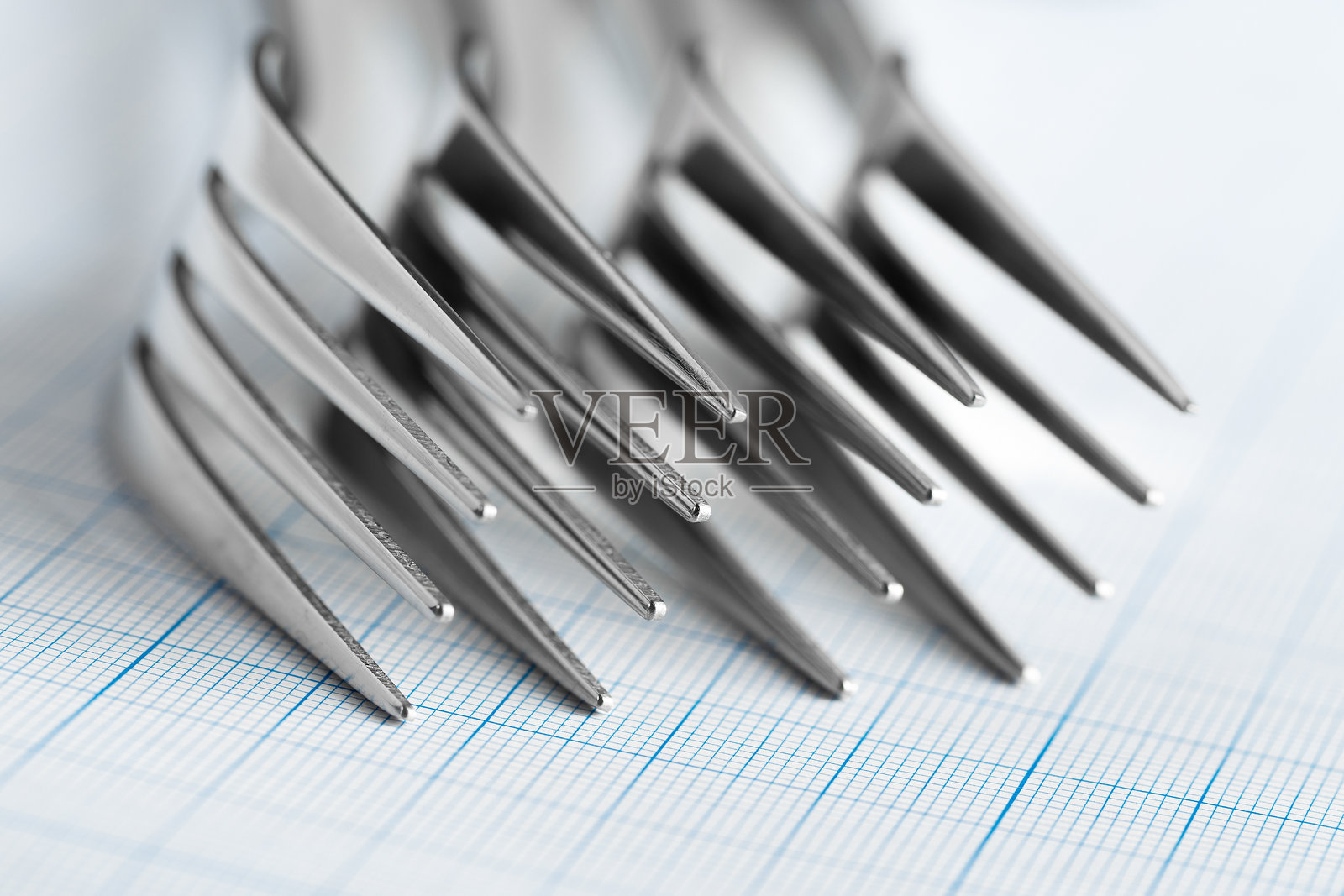 四把钢叉照片摄影图片