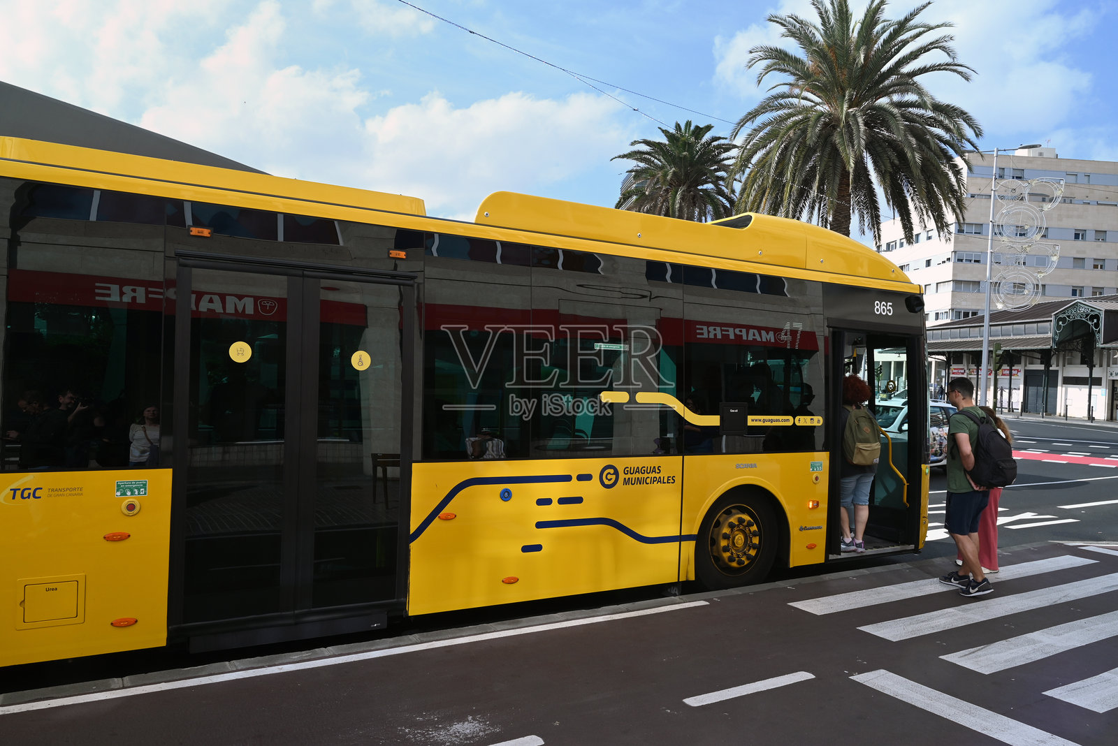 拉斯帕尔马斯公共交通照片摄影图片