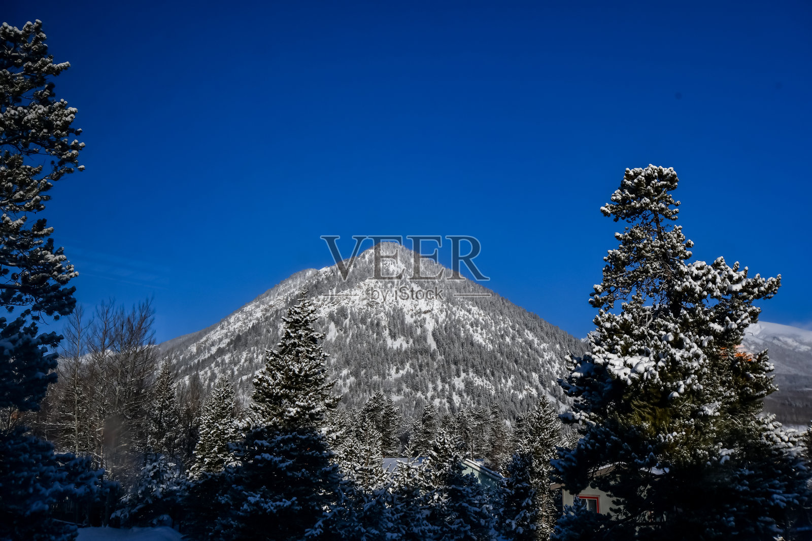 科罗拉多州的滑雪照片摄影图片