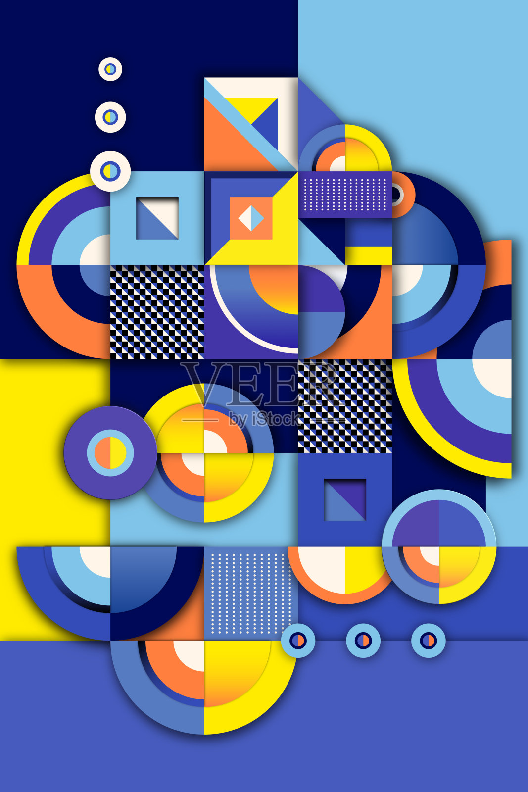 包豪斯现代海报插画图片素材