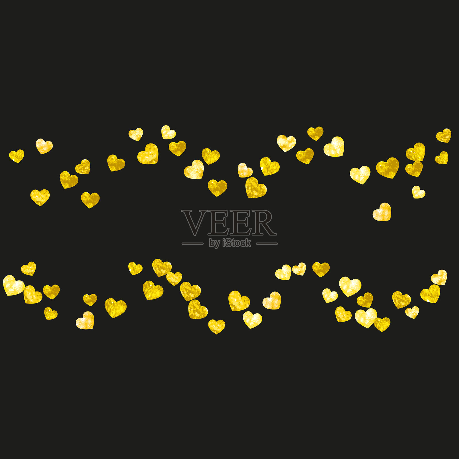 圣瓦伦丁节优惠。订婚祝贺横幅。图形框架。金色快乐壁纸。女性复古闪耀。黄色特别海报。金色圣瓦伦丁节优惠。插画图片素材