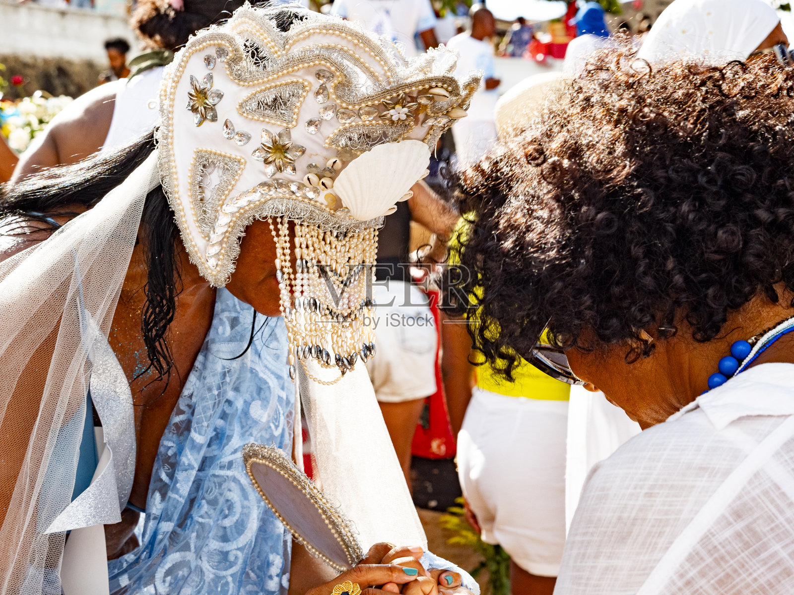 巴西萨尔瓦多的伊曼雅庆典照片摄影图片