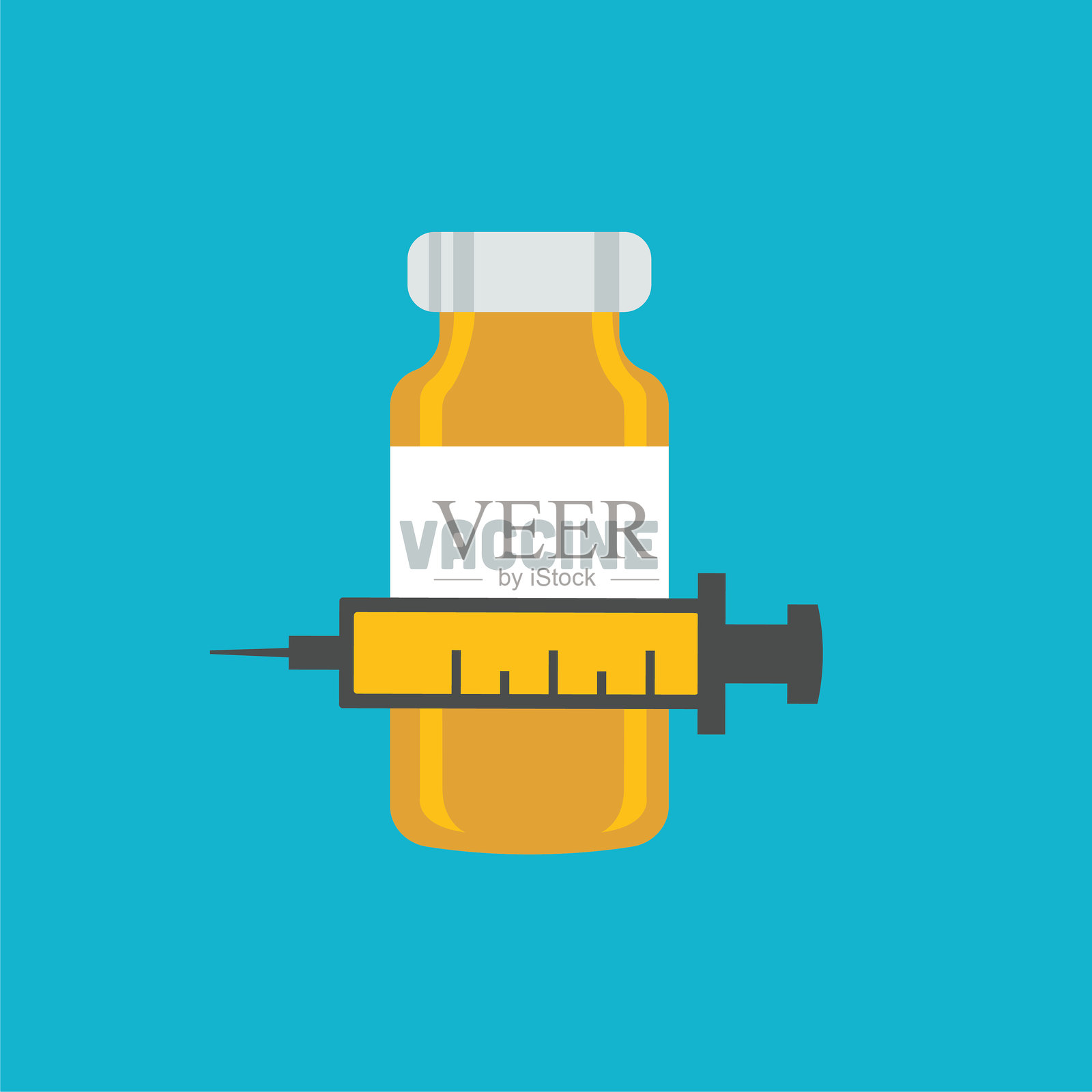 医疗保健图标在平面设计风格设计元素图片