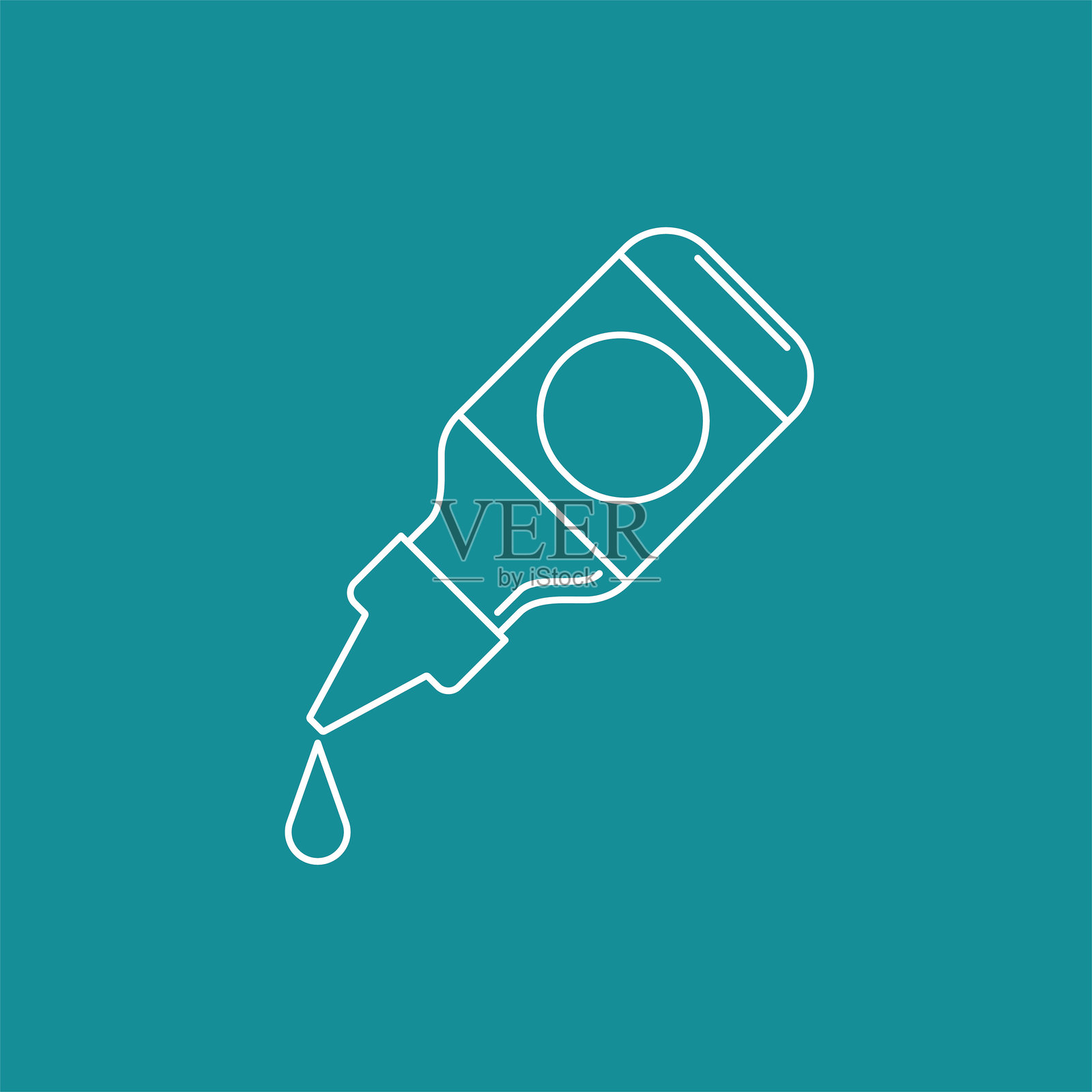 医疗保健图标在细线设计风格插画图片素材