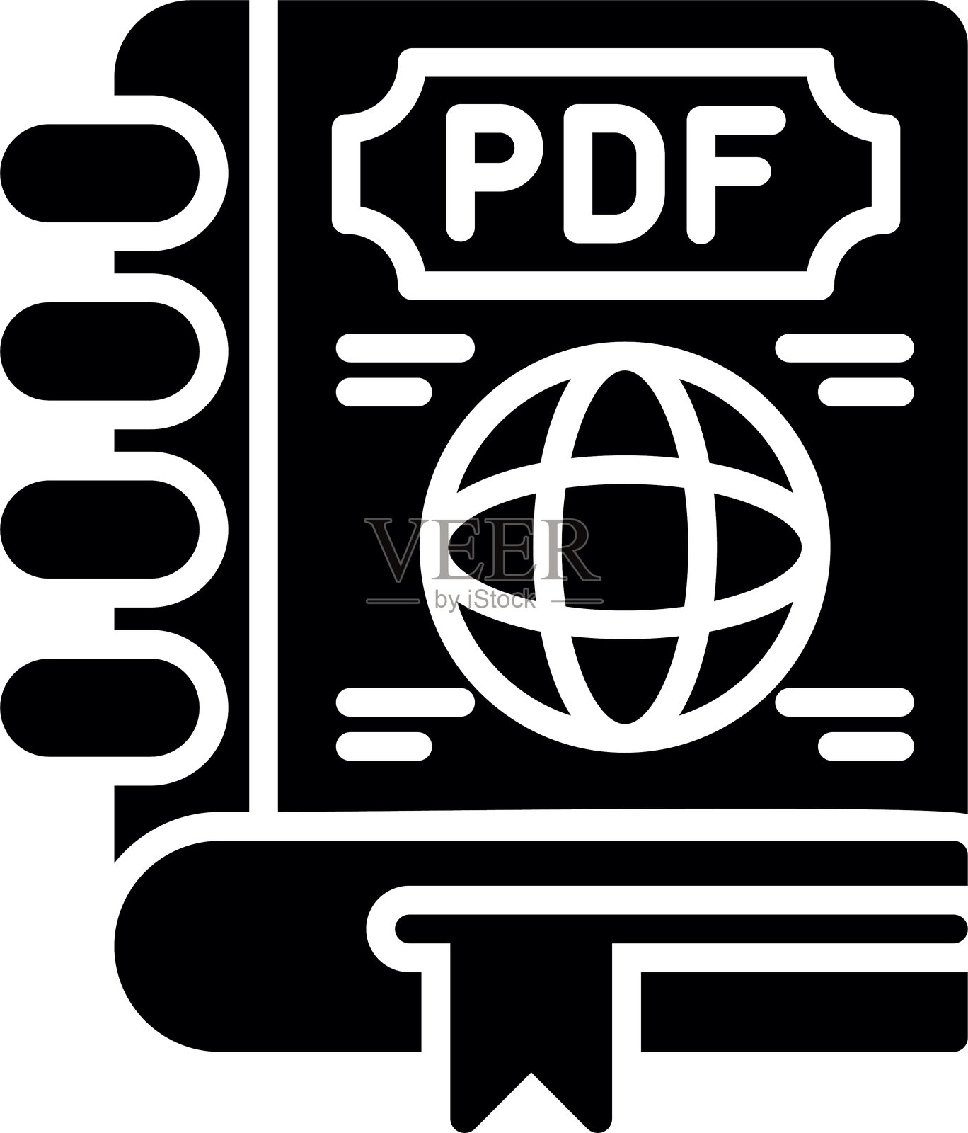 PDF图标插画图片素材