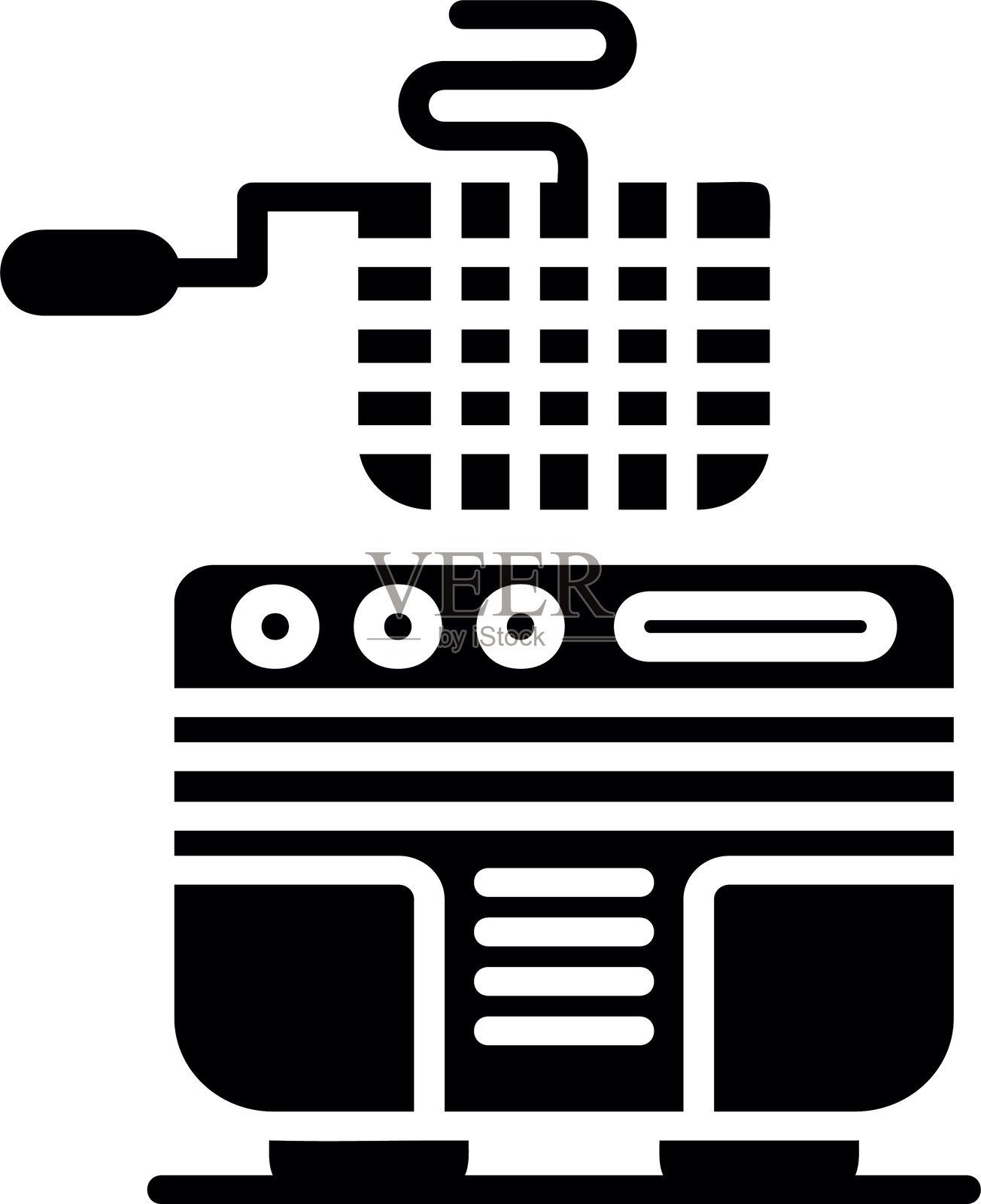 油炸锅图标插画图片素材