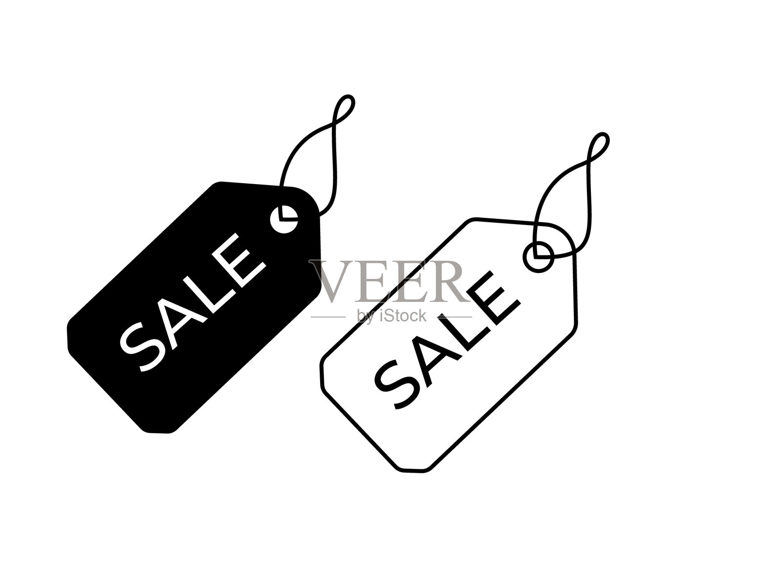 促销折扣标签矢量图插画图片素材