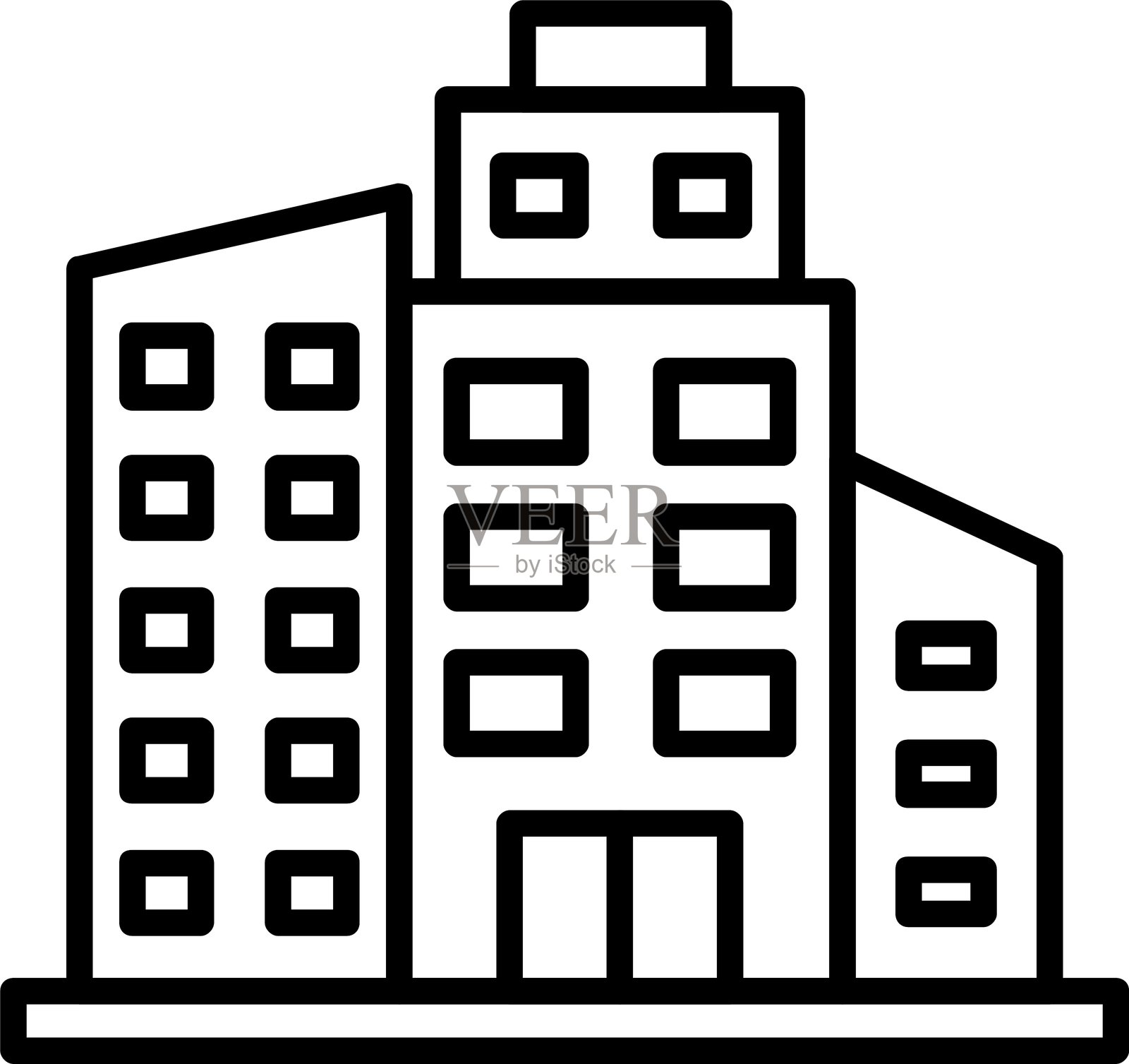 城市图标插画图片素材