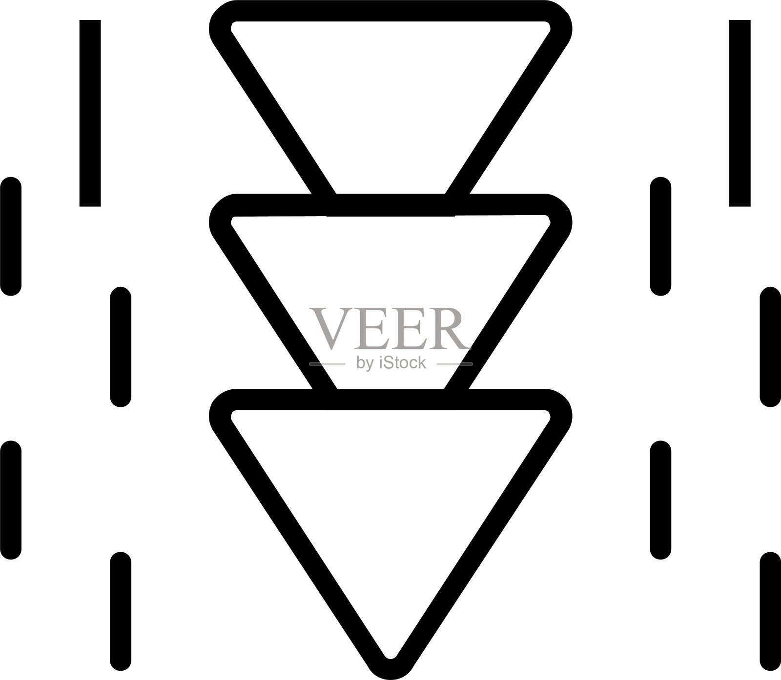 向下箭头图标插画图片素材