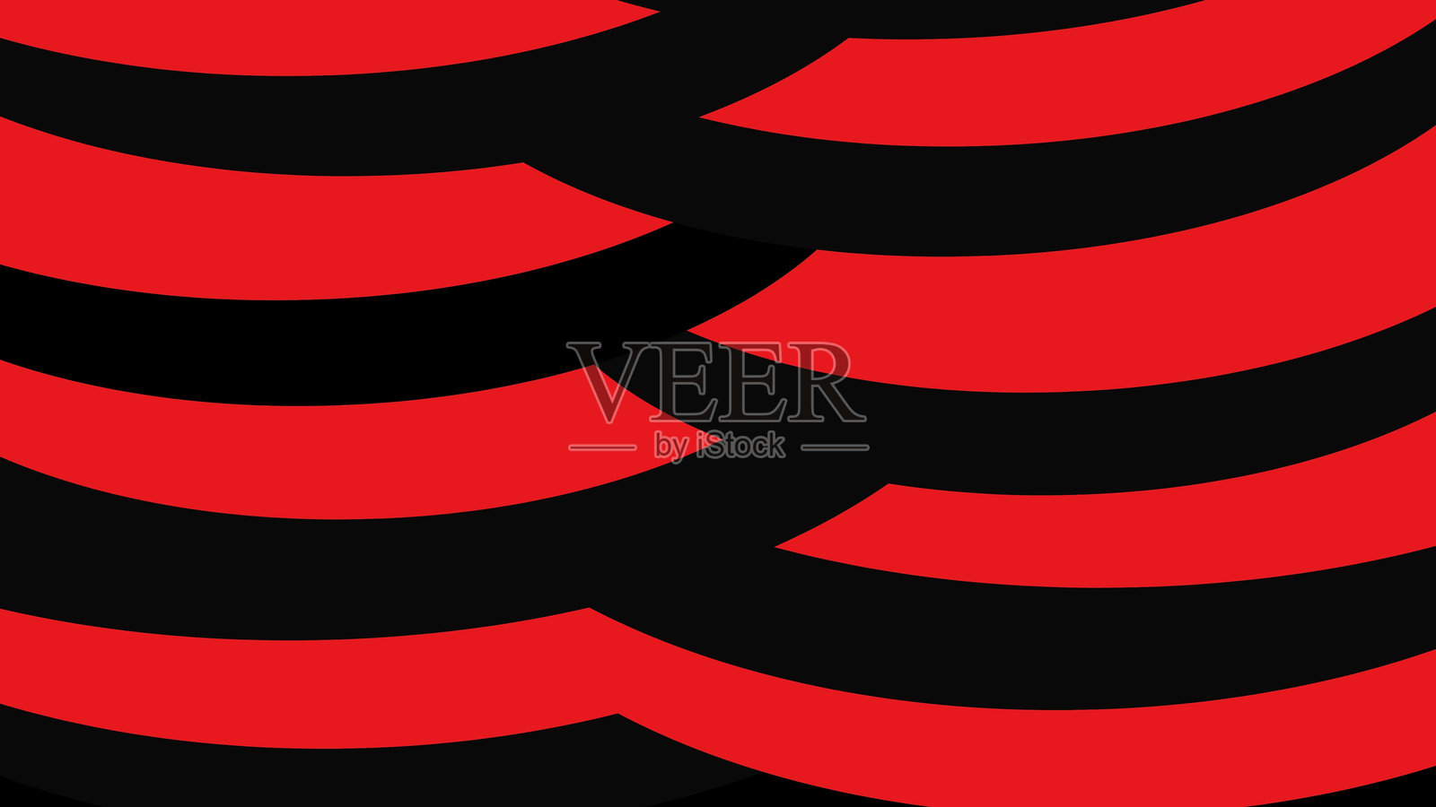 色彩斑斓的背景，带有波浪线和曲线插画图片素材