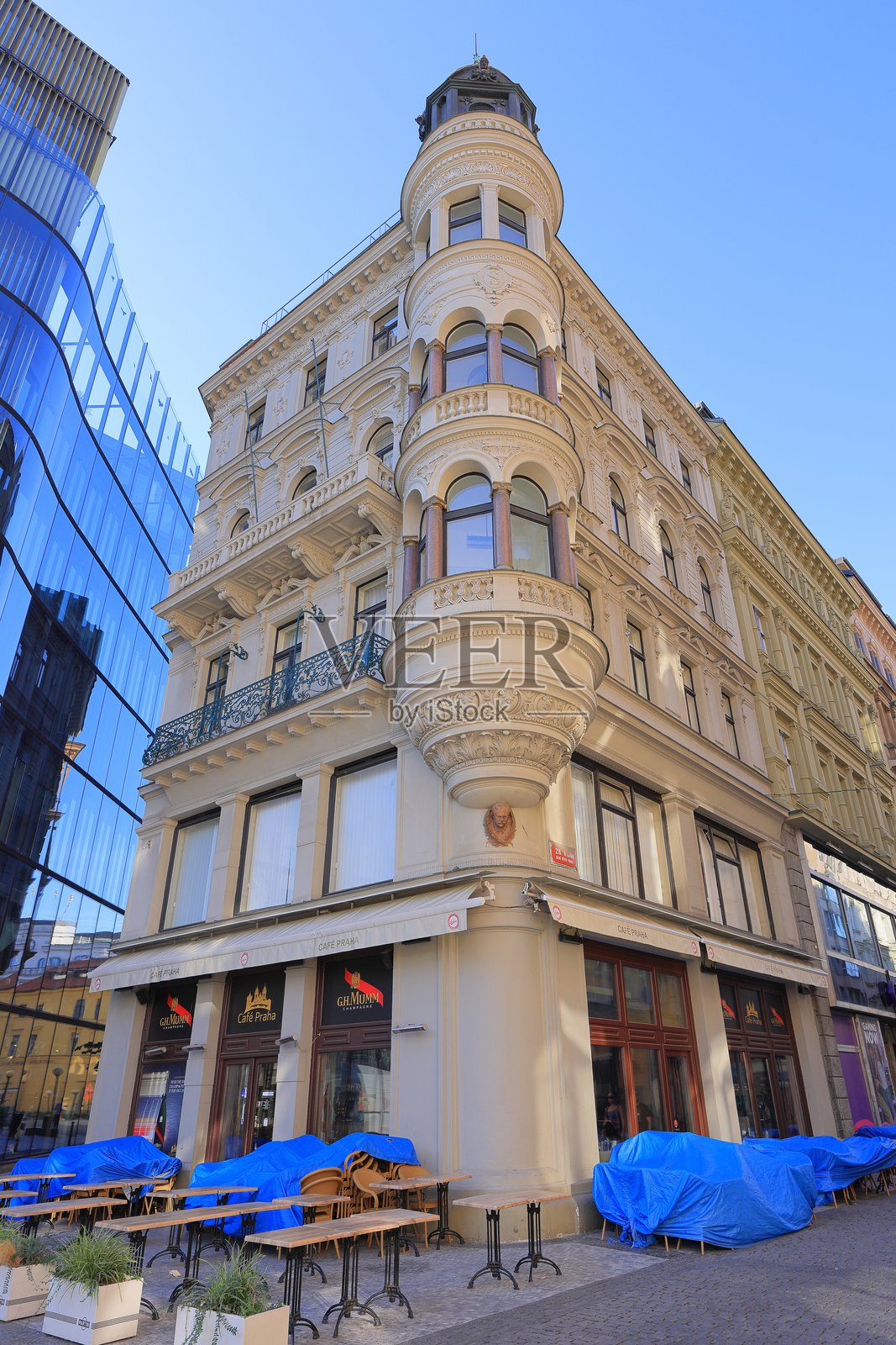 布拉格捷克的老历史建筑街景照片摄影图片