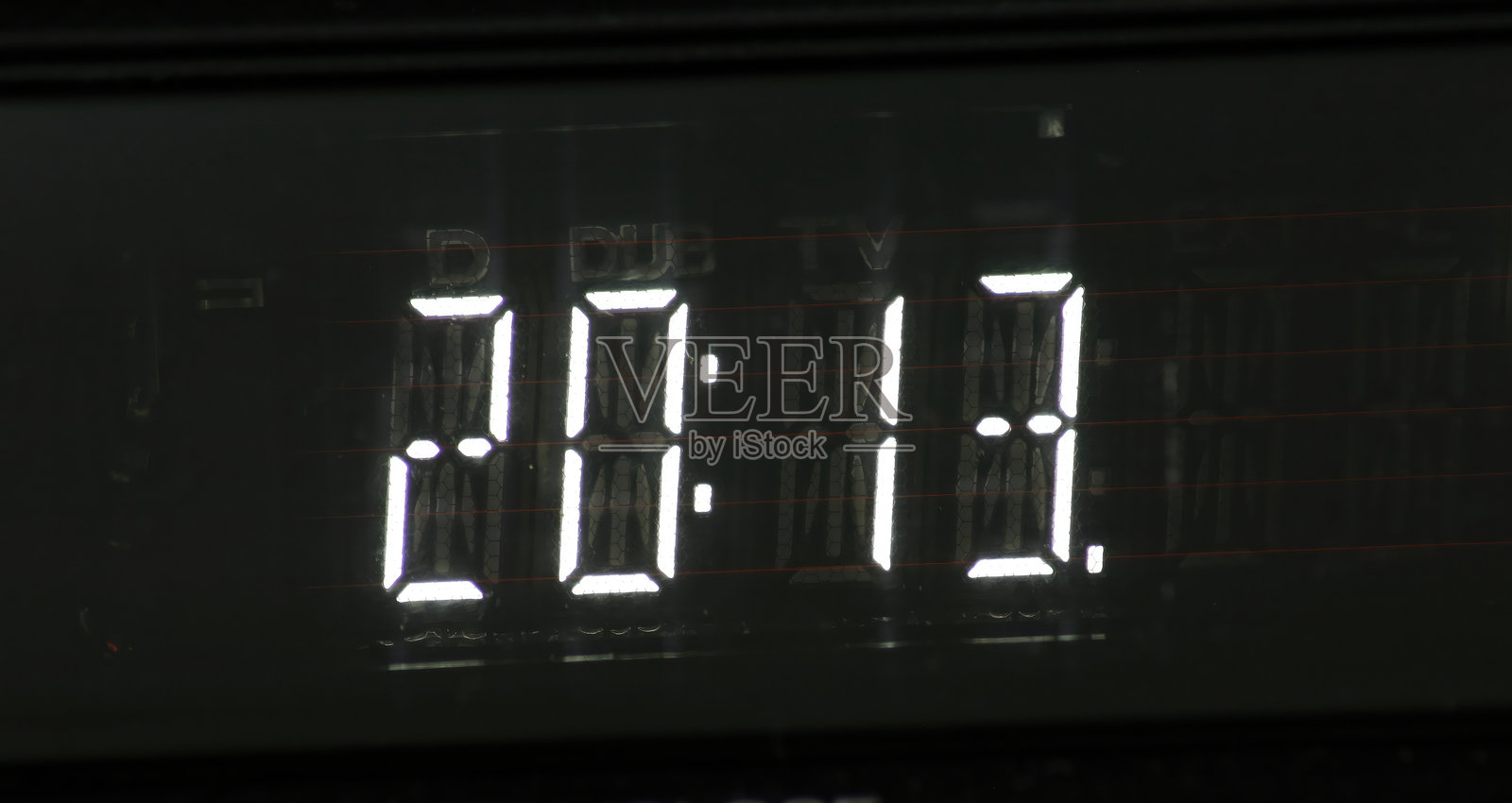 数字时钟显示特殊时间照片摄影图片