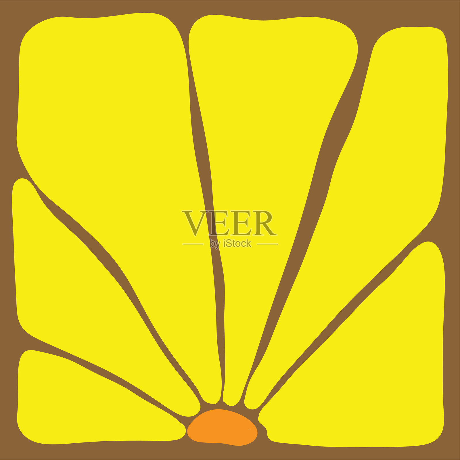 极简复古风格的花卉方形图案，适用于海报、T恤、贺卡和各种印刷产品插画图片素材