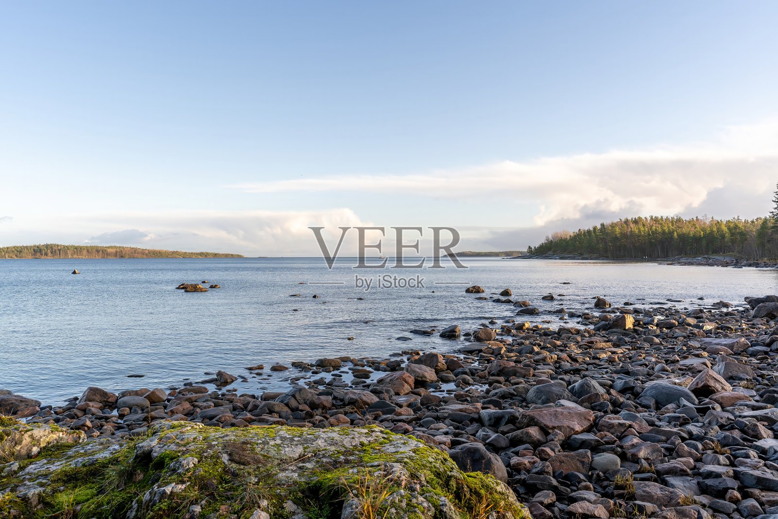 圣彼得堡拉多加湖照片摄影图片