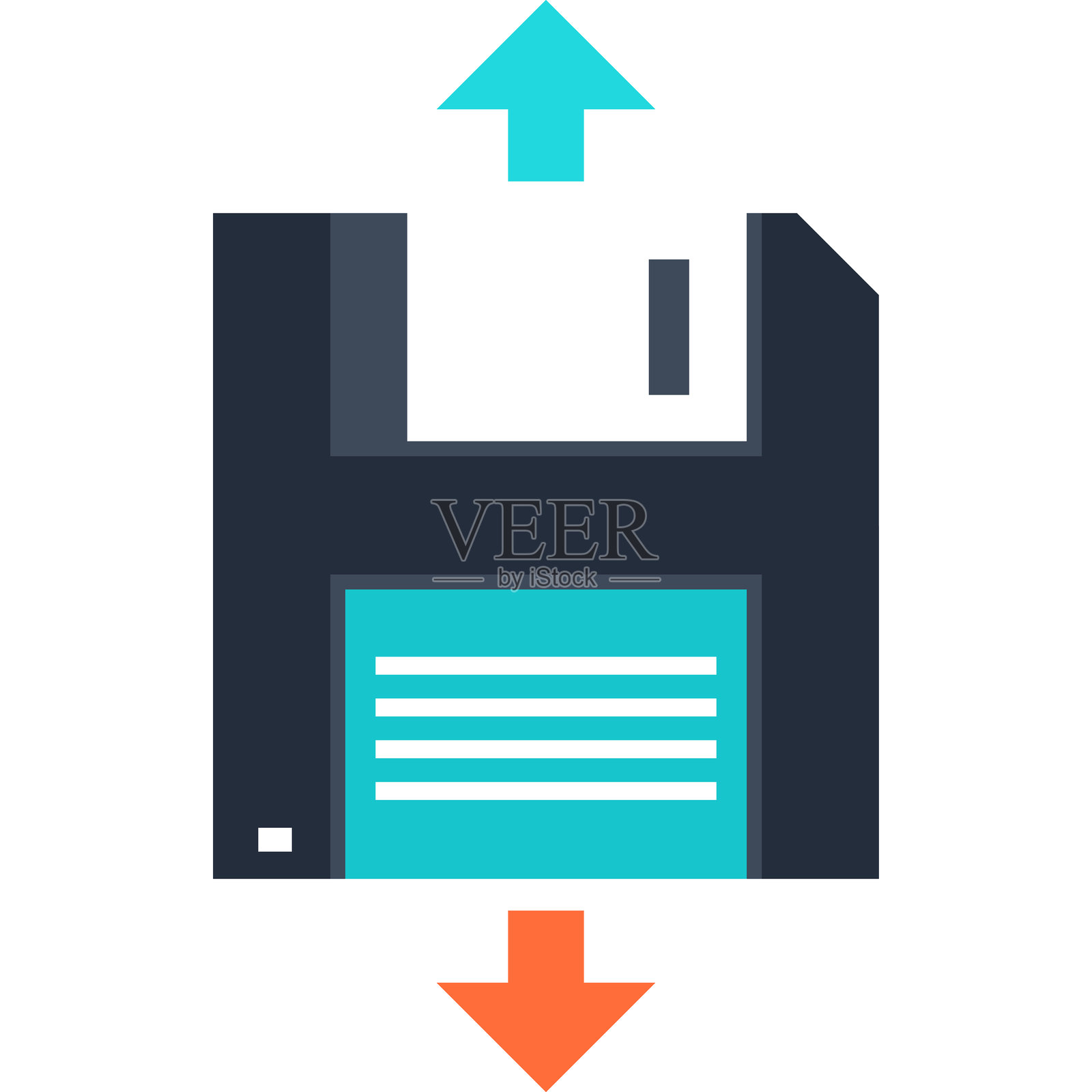 备份扁平网页图标概念插画图片素材