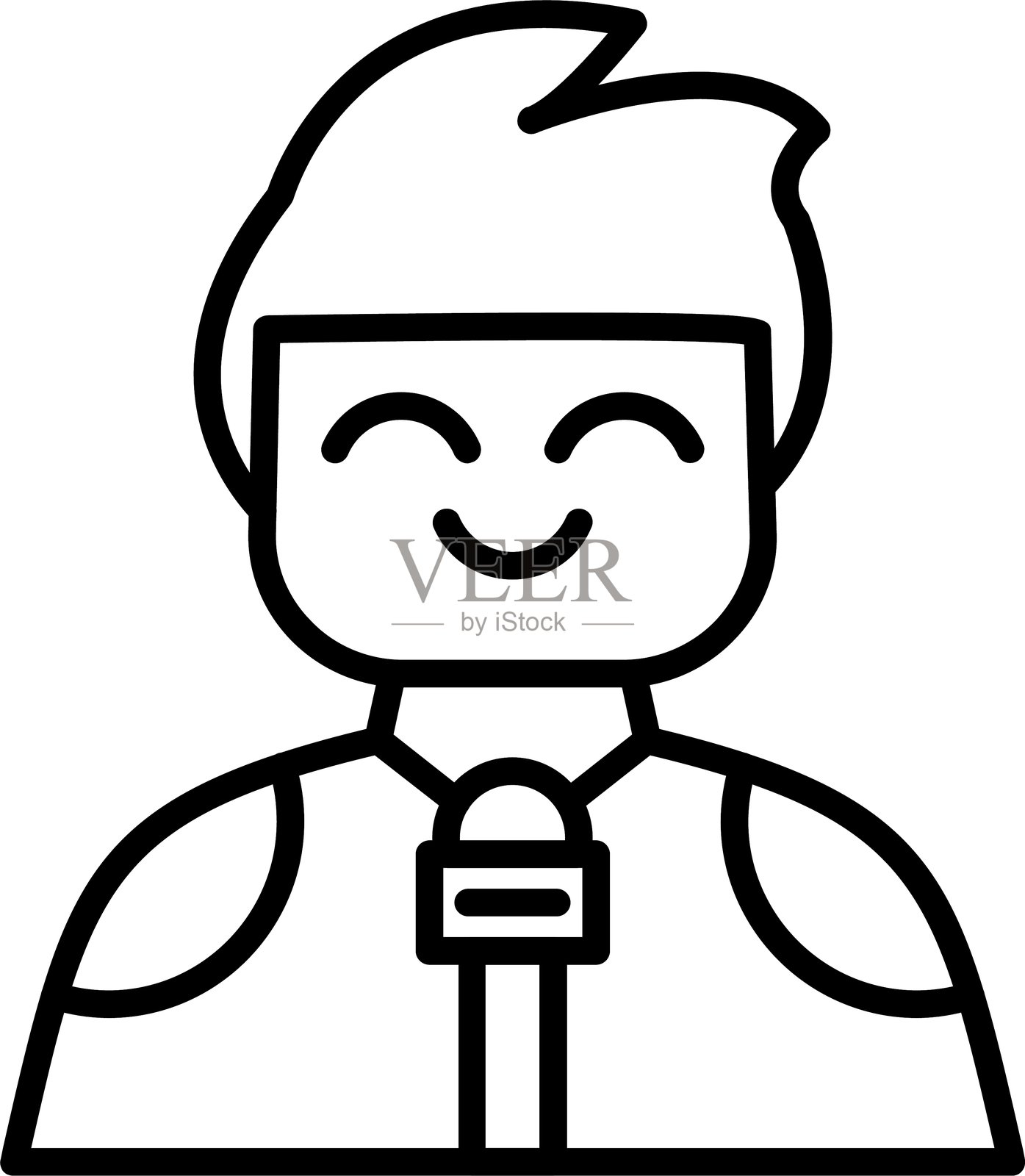 记者图标插画图片素材