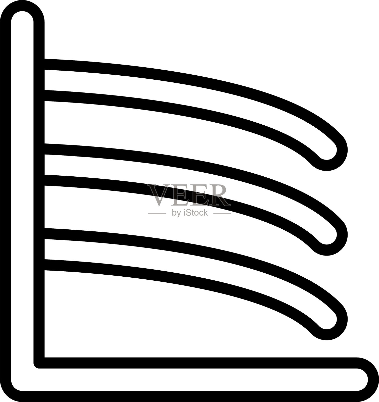 折线图图标插画图片素材