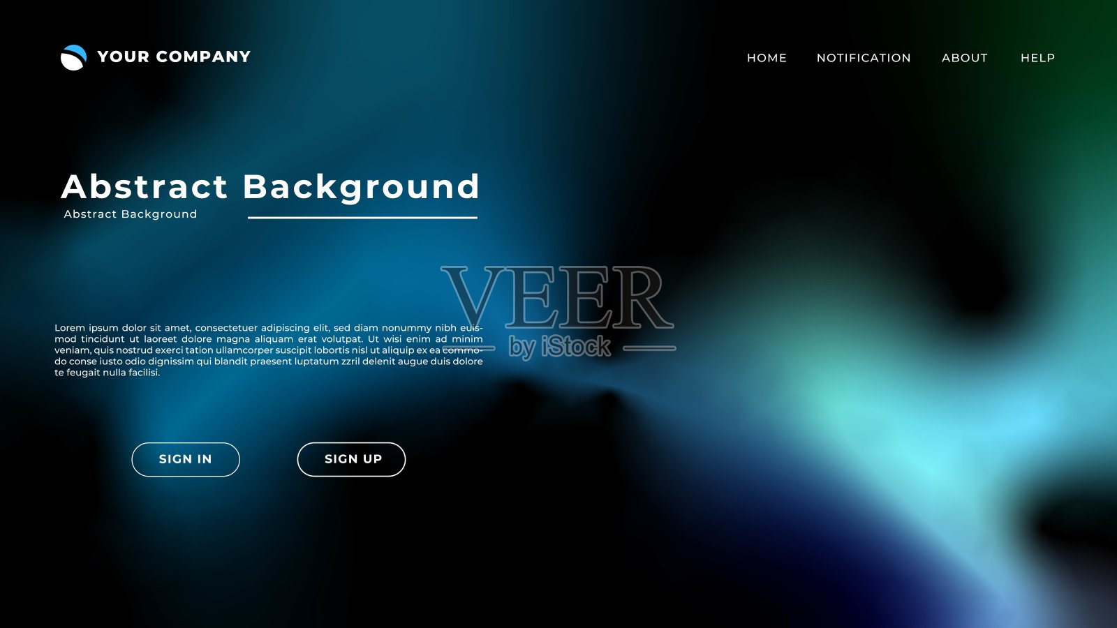 着陆页模板插画图片素材