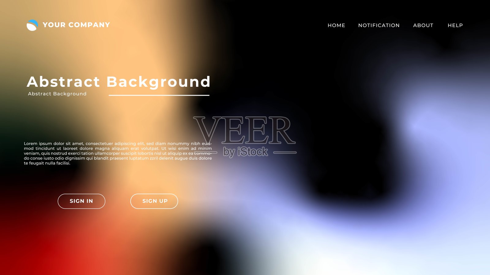 着陆页模板插画图片素材