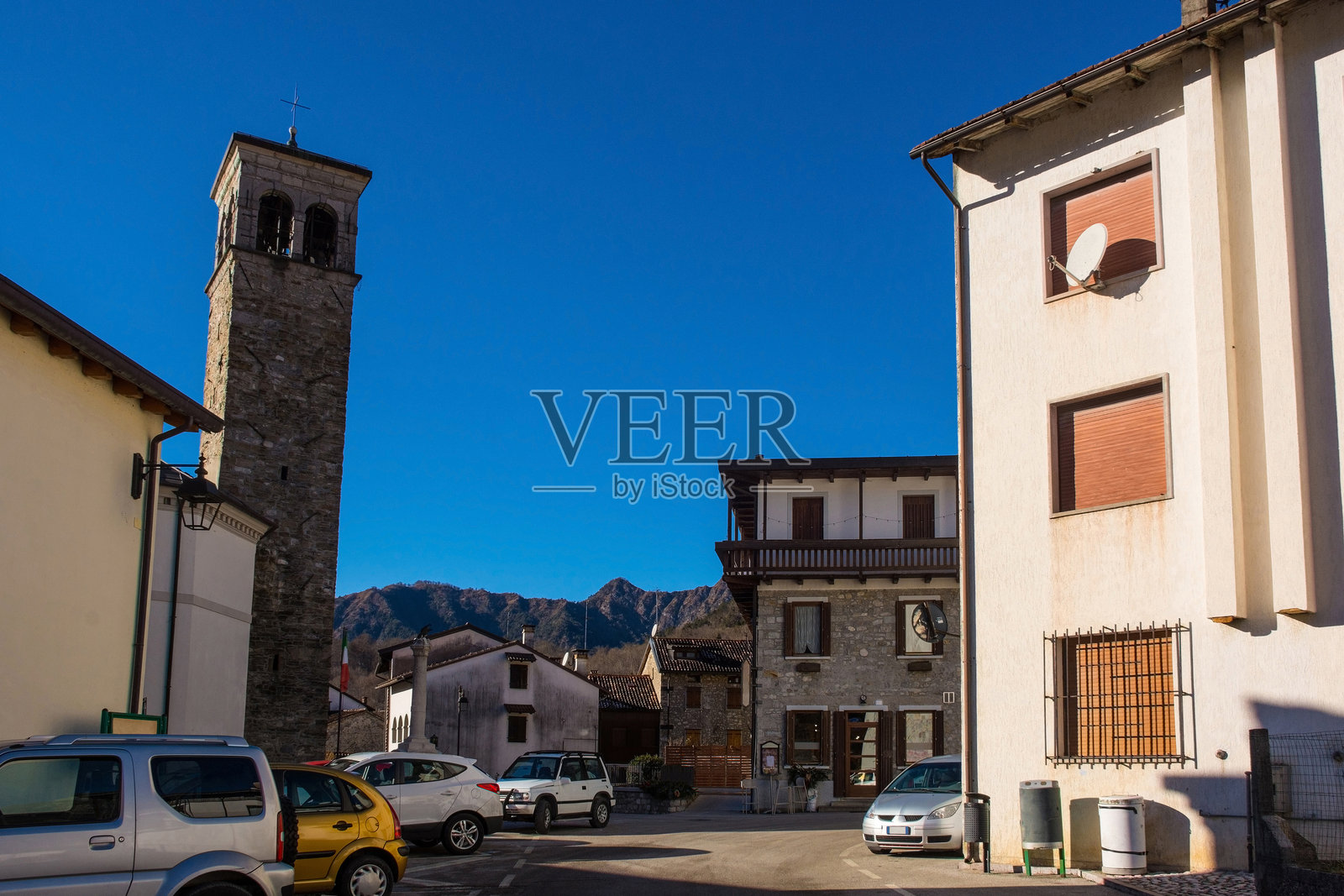 意大利东北部弗留利-威尼斯朱利亚的安德雷斯村照片摄影图片