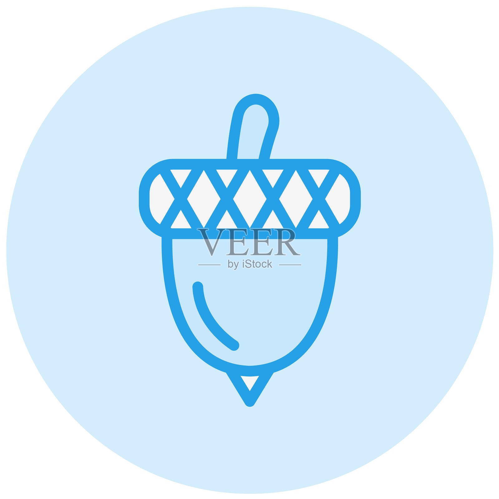 橡果矢量图标设计插图插画图片素材