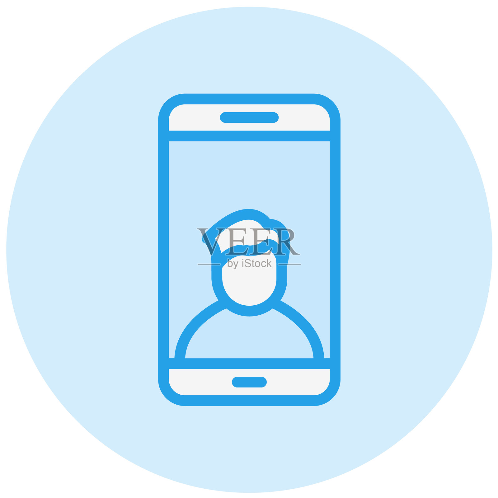 视频通话矢量图标设计插图插画图片素材