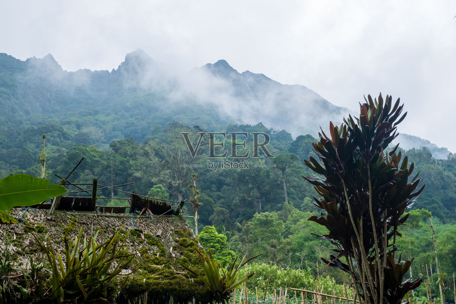 锡巴亚克山，硫磺火山照片摄影图片