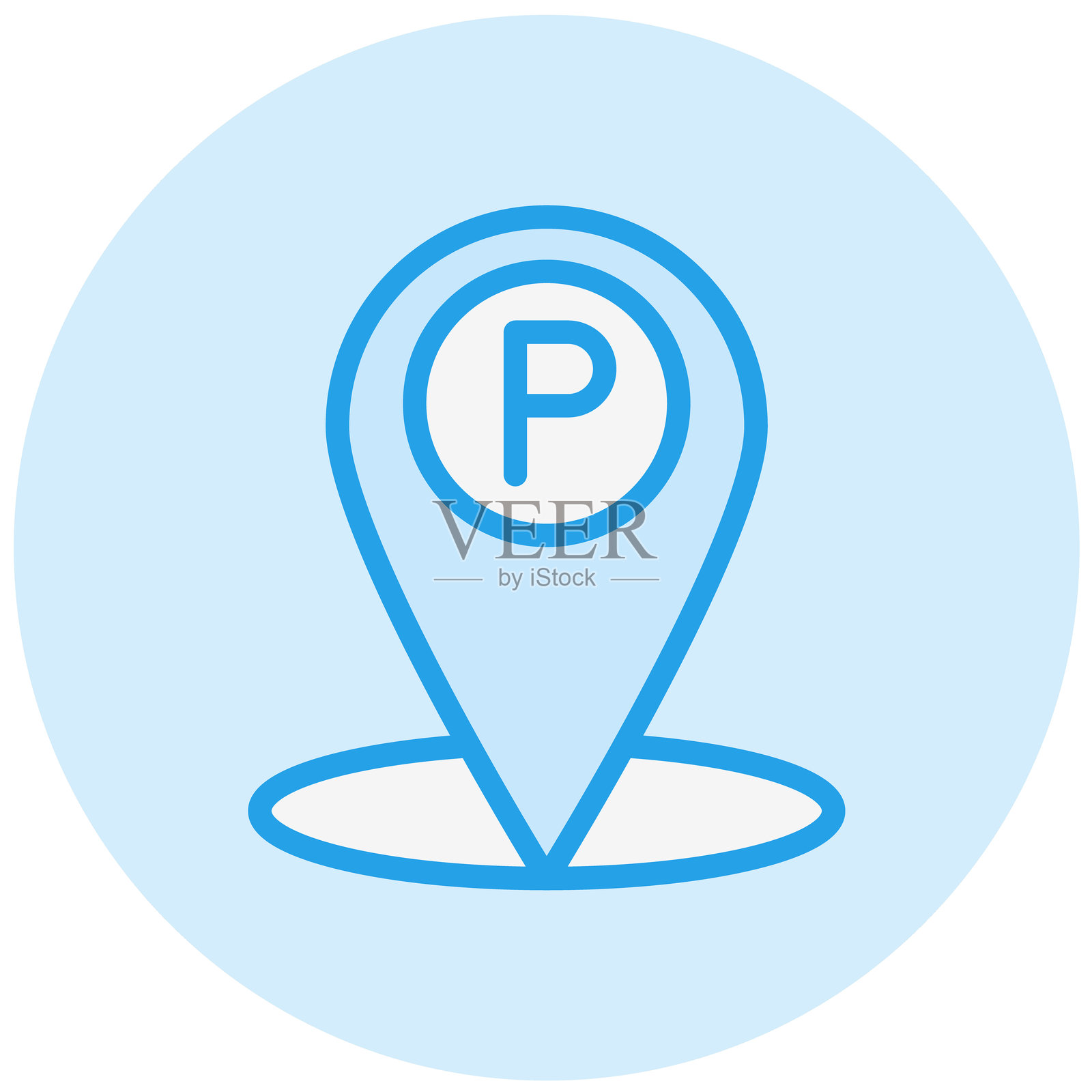 停车矢量图标设计插图插画图片素材