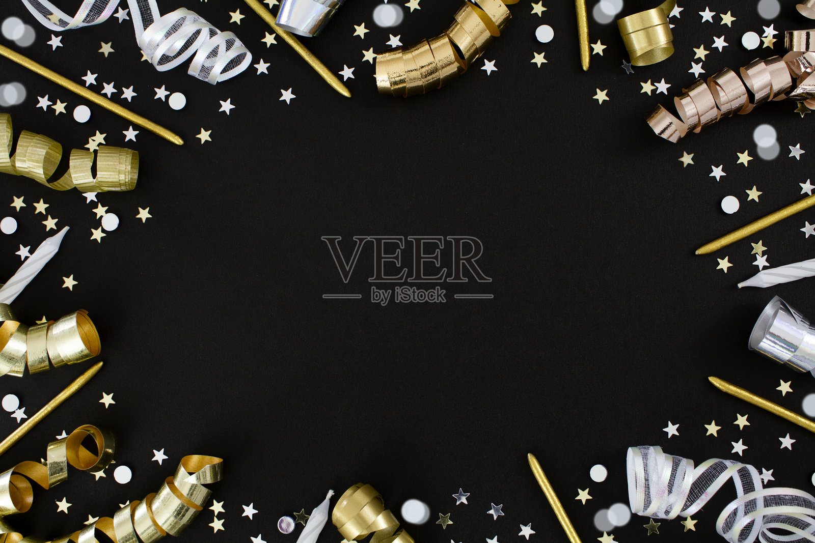 黑色和金色的庆祝背景照片摄影图片