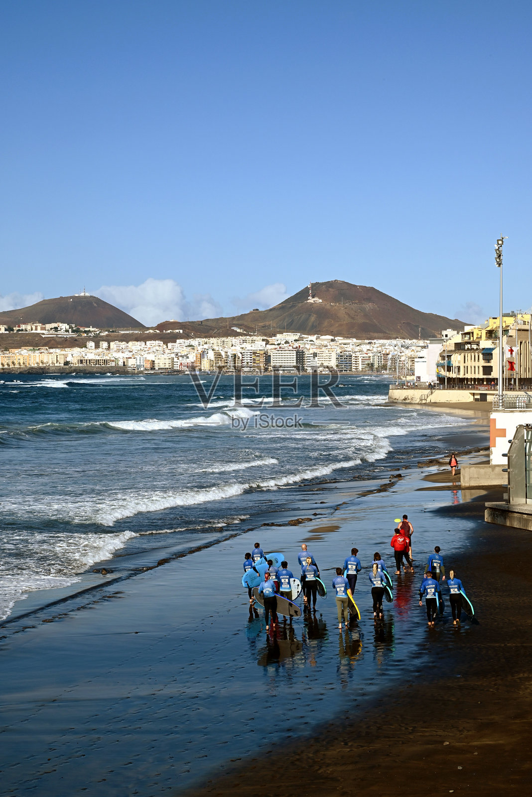 在拉斯坎特拉斯海滩冲浪照片摄影图片