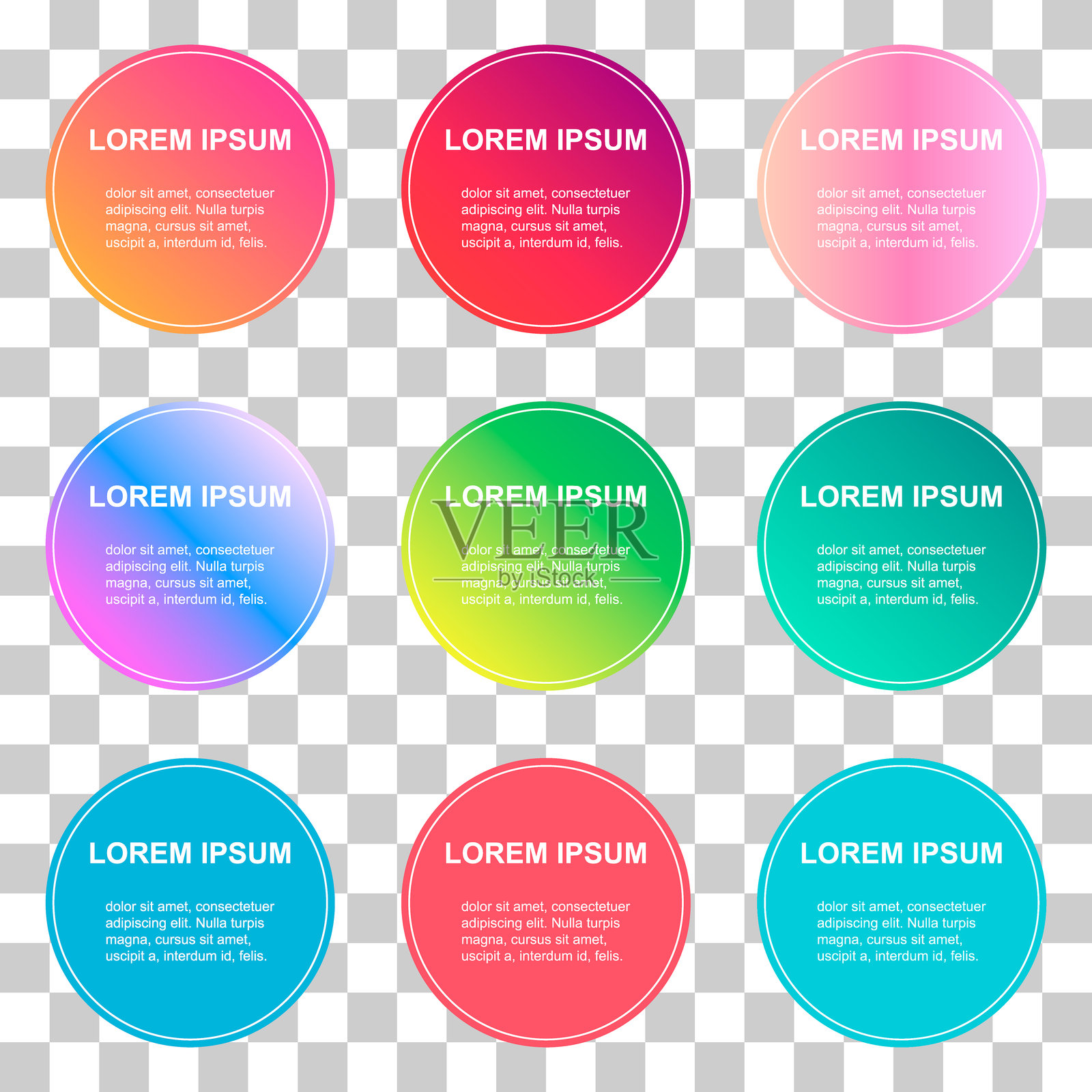 气泡标题形状的集合，横幅几何设计，现代框架矢量插图插画图片素材