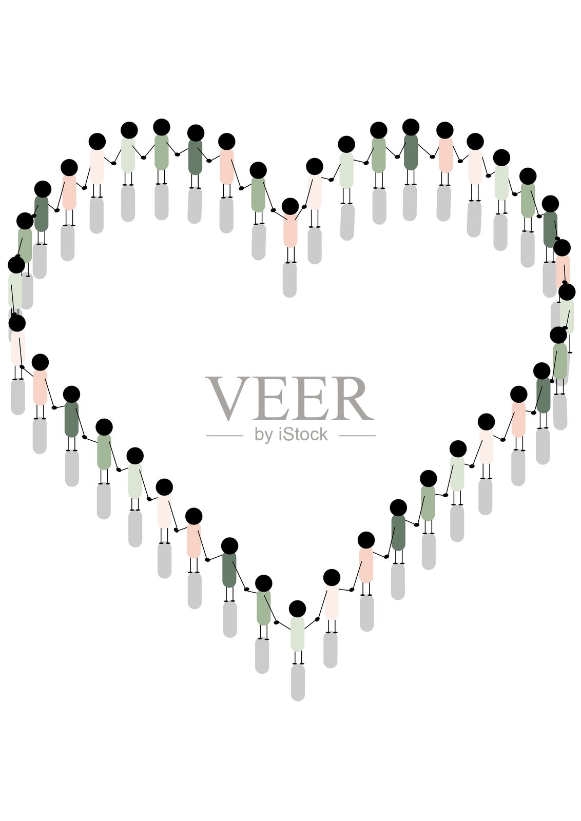 团结插画图片素材