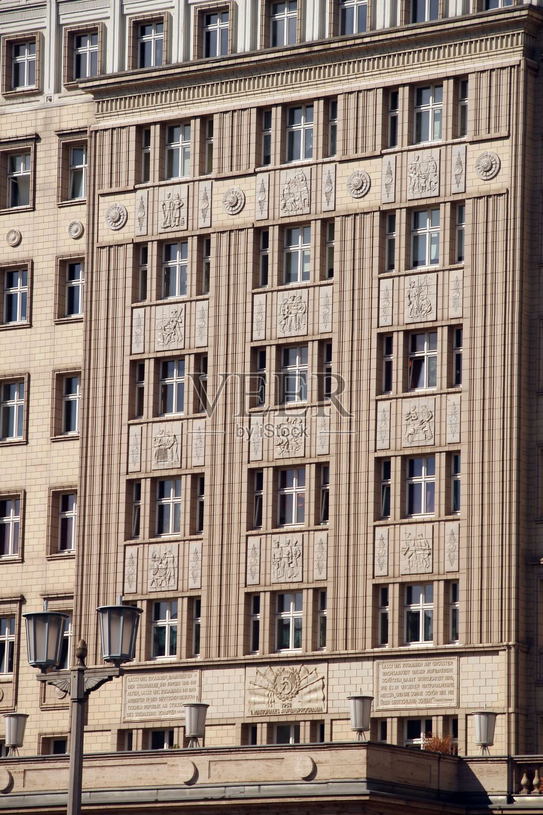 柏林建筑的精美外立面照片摄影图片