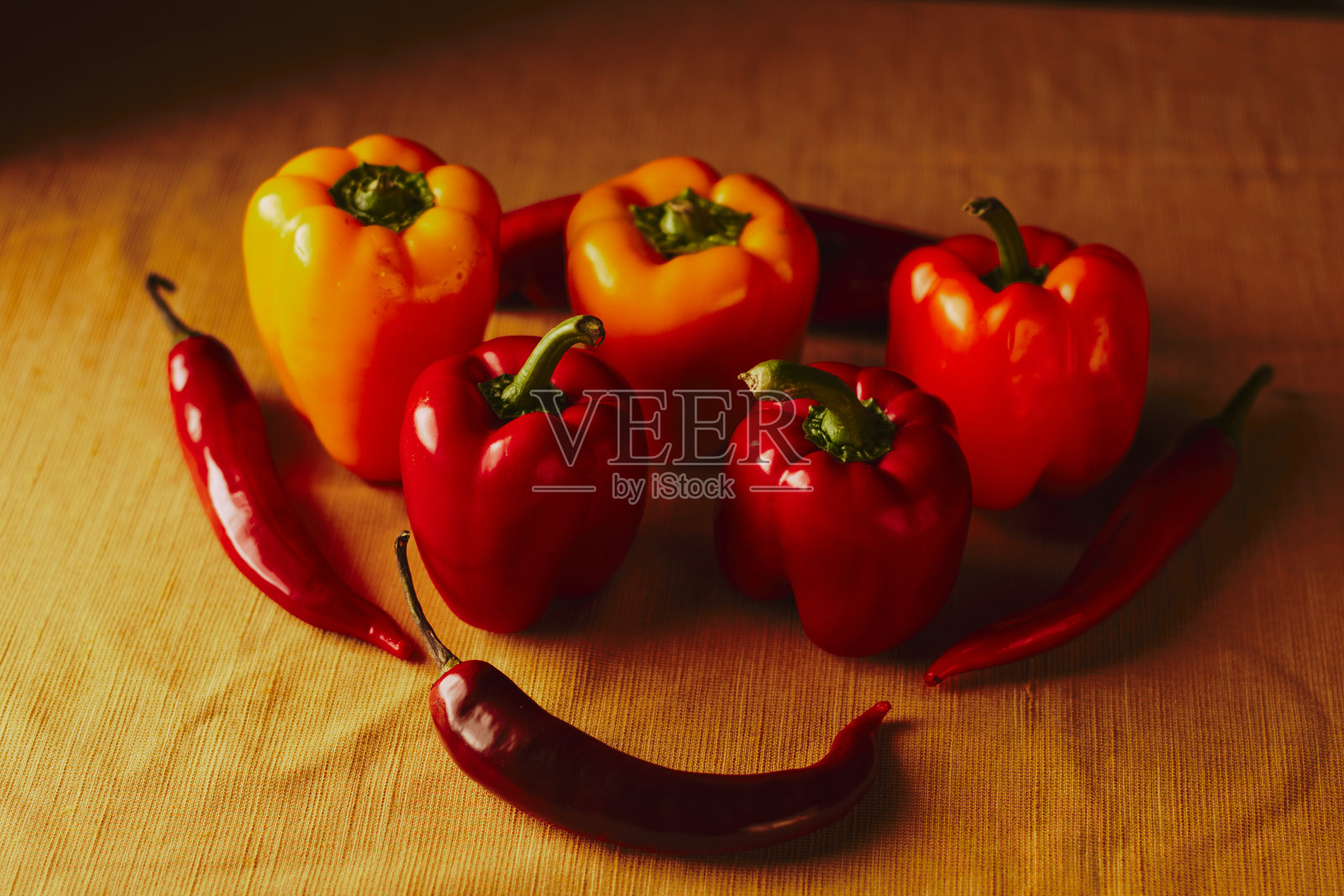 胡椒调色板照片摄影图片