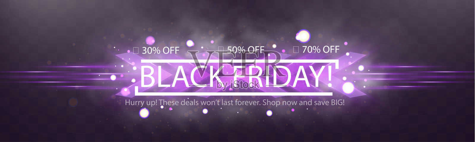 黑色星期五促销横幅。插画图片素材