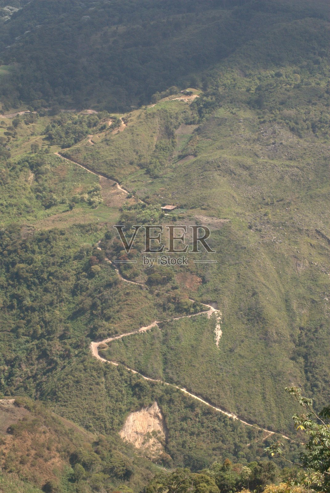 塔奇拉的交通路线和公园。照片摄影图片