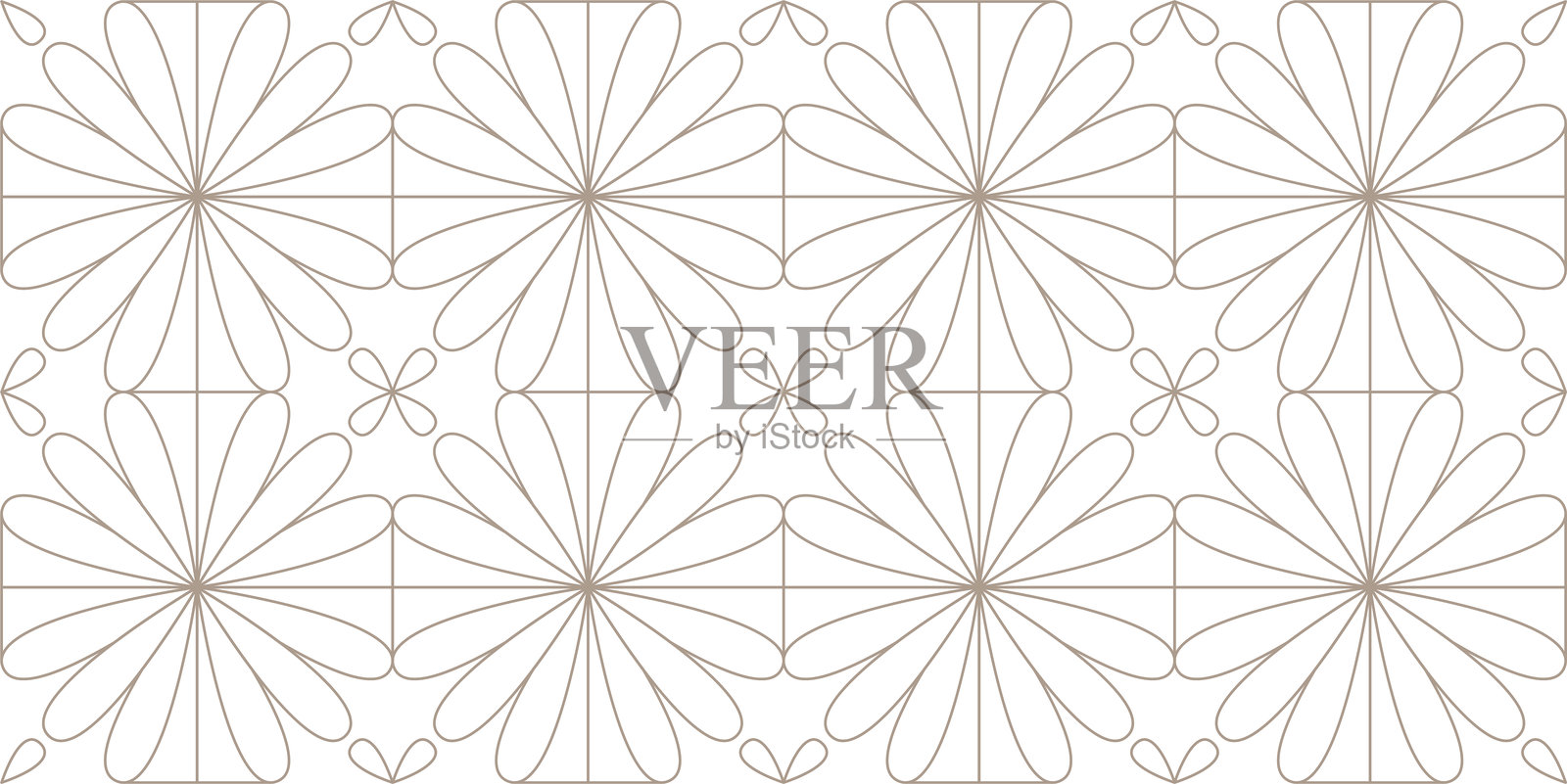 奢华花卉图案背景插画图片素材