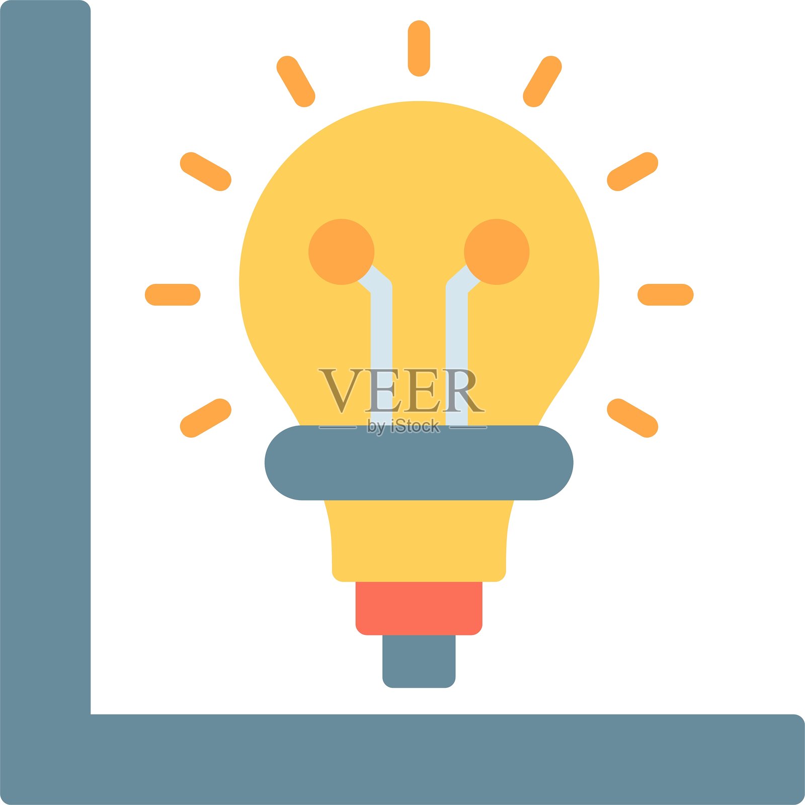 灯泡图标插画图片素材