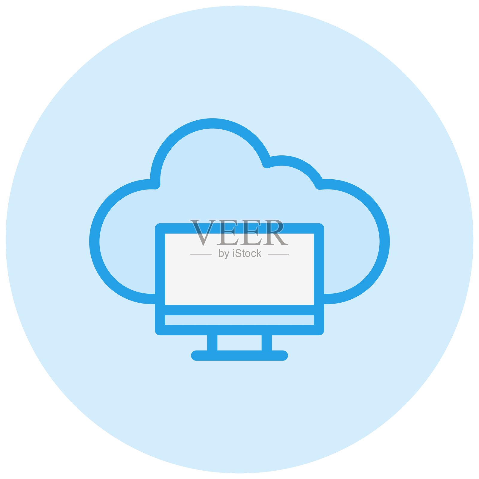 监视器矢量图标设计插图插画图片素材