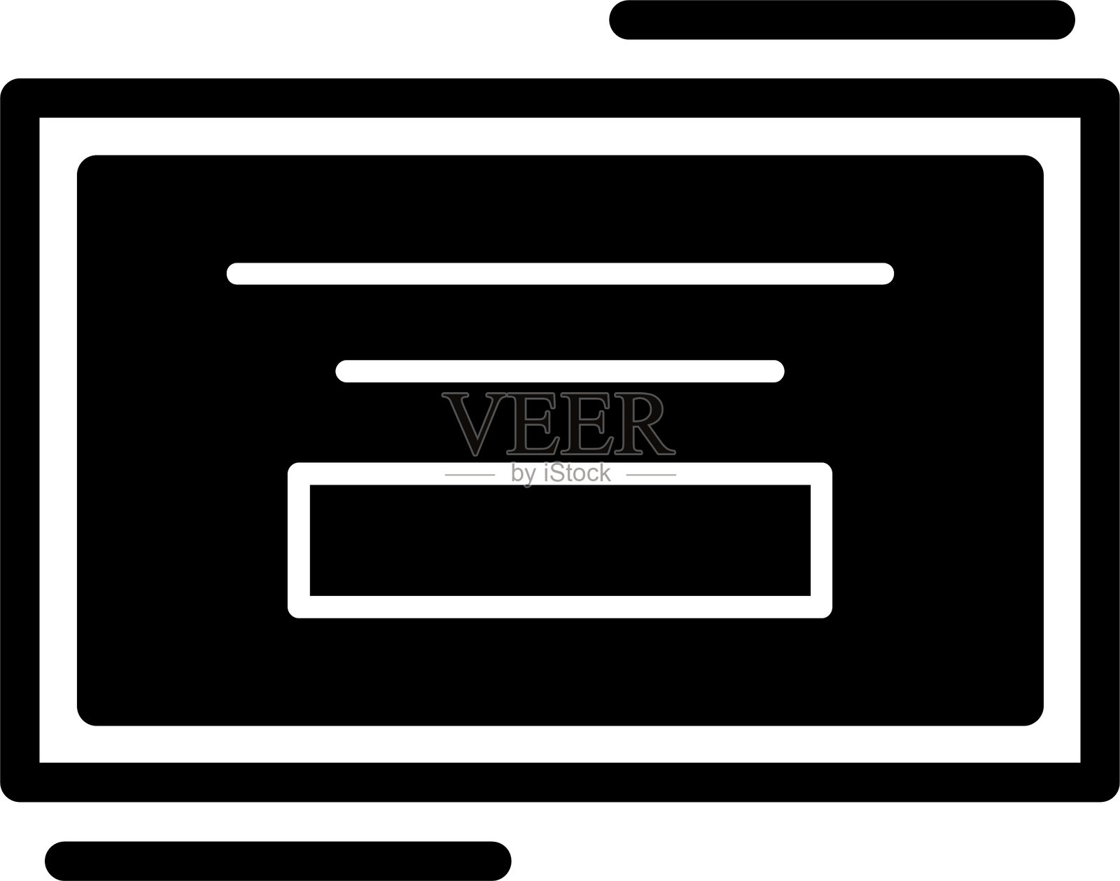 停车许可证贴纸图标设计插画图片素材