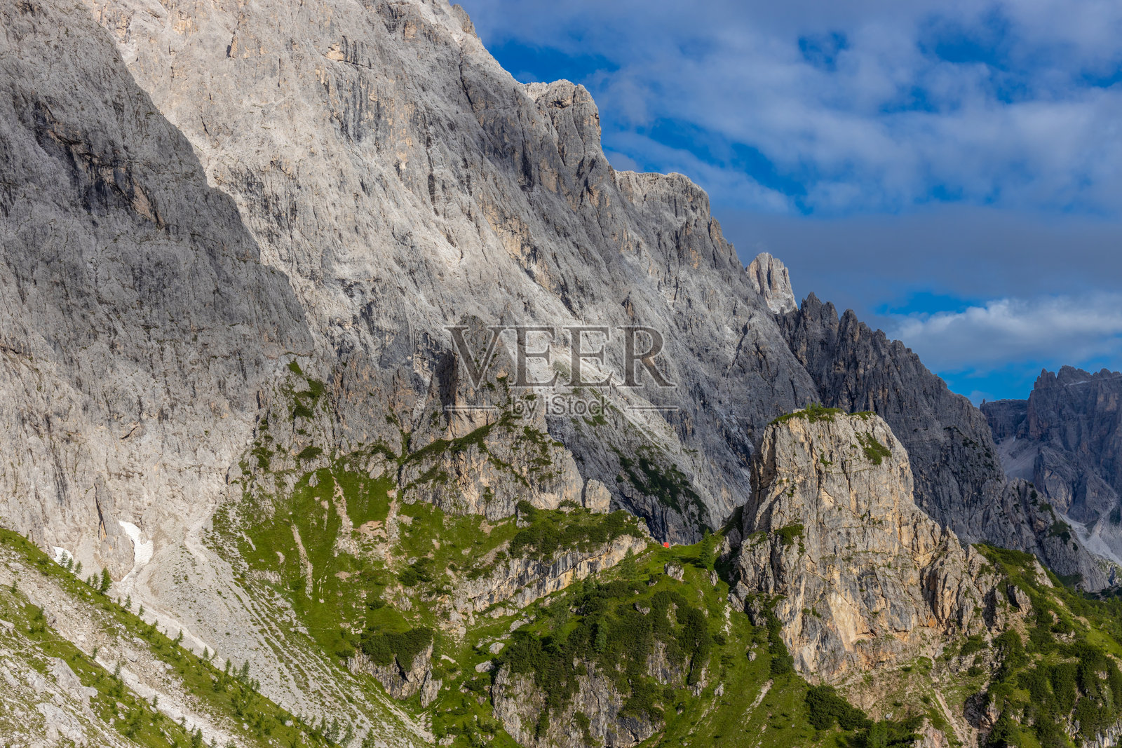意大利阿尔卑斯山的多洛米蒂山脉美丽风景照片摄影图片