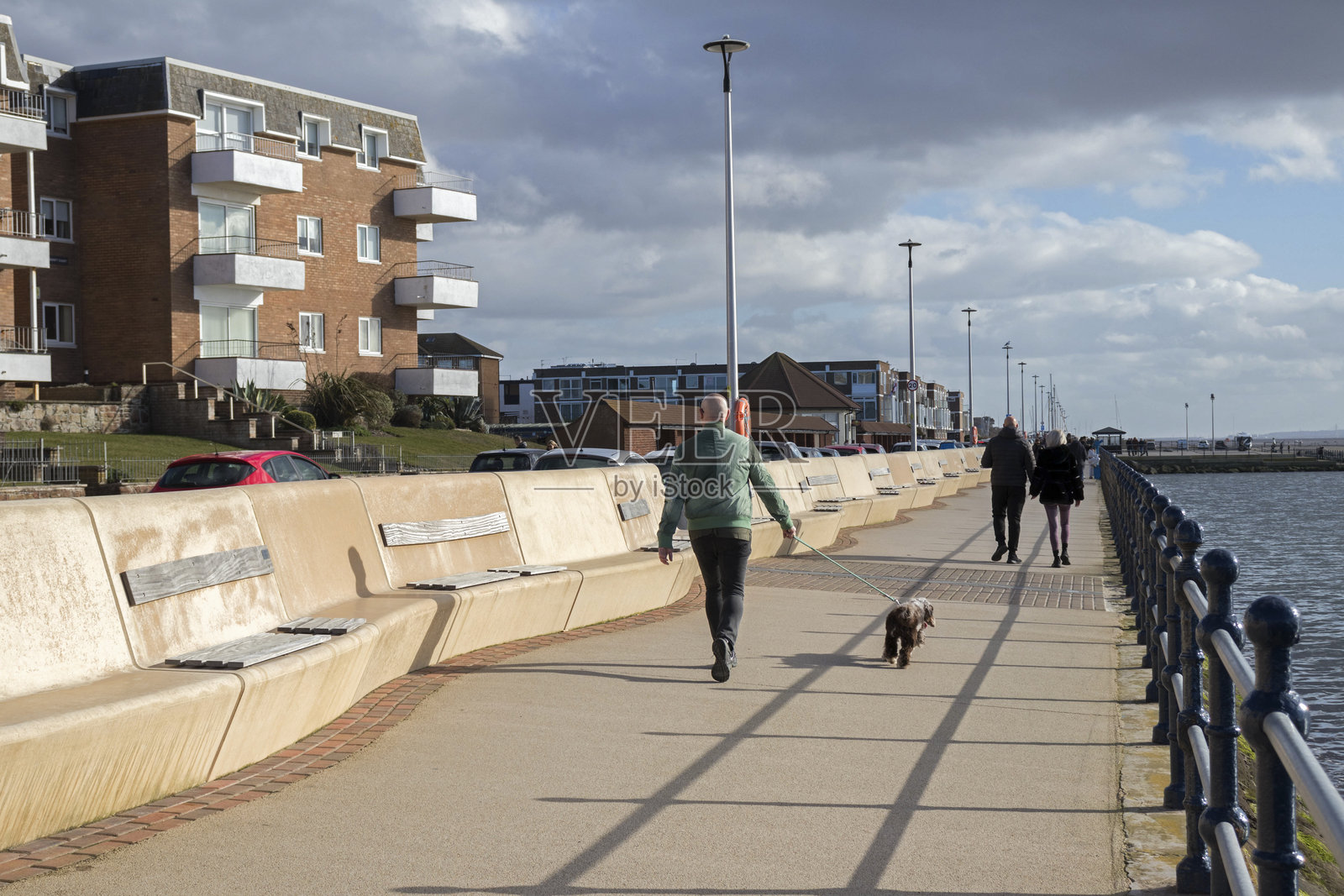 威勒尔的西柯比海滨长廊照片摄影图片