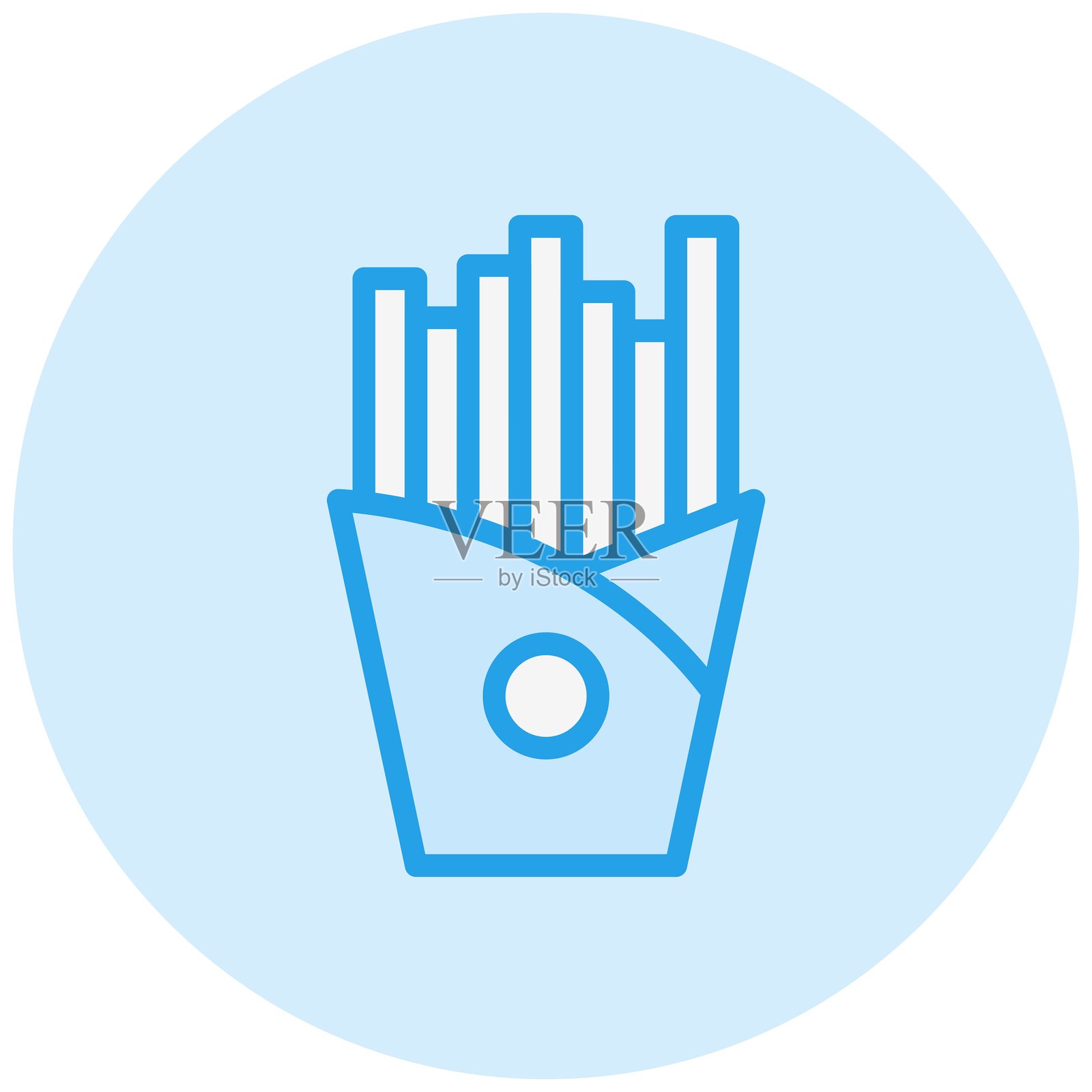 薯条矢量图标设计插图插画图片素材