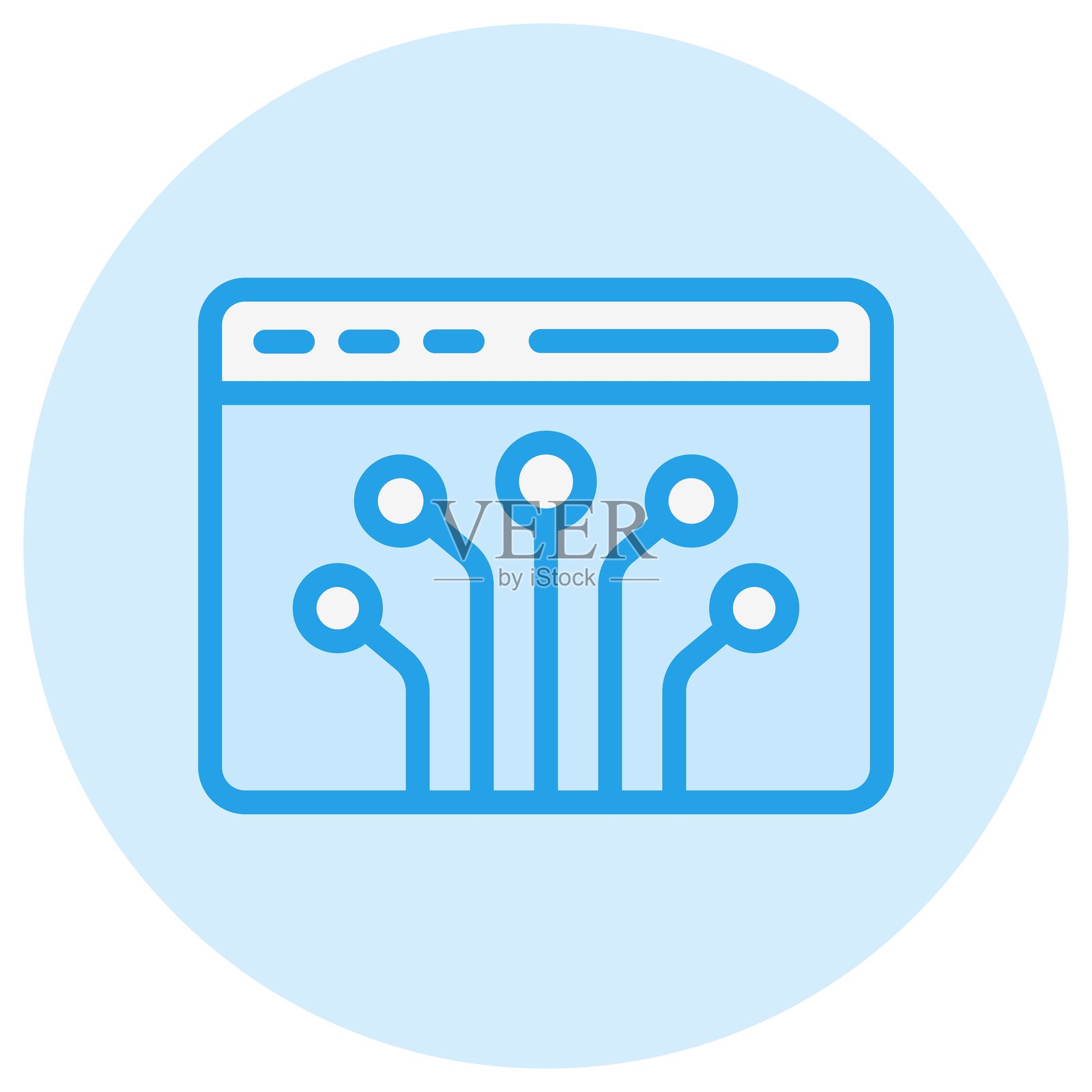 节点矢量图标设计插图插画图片素材